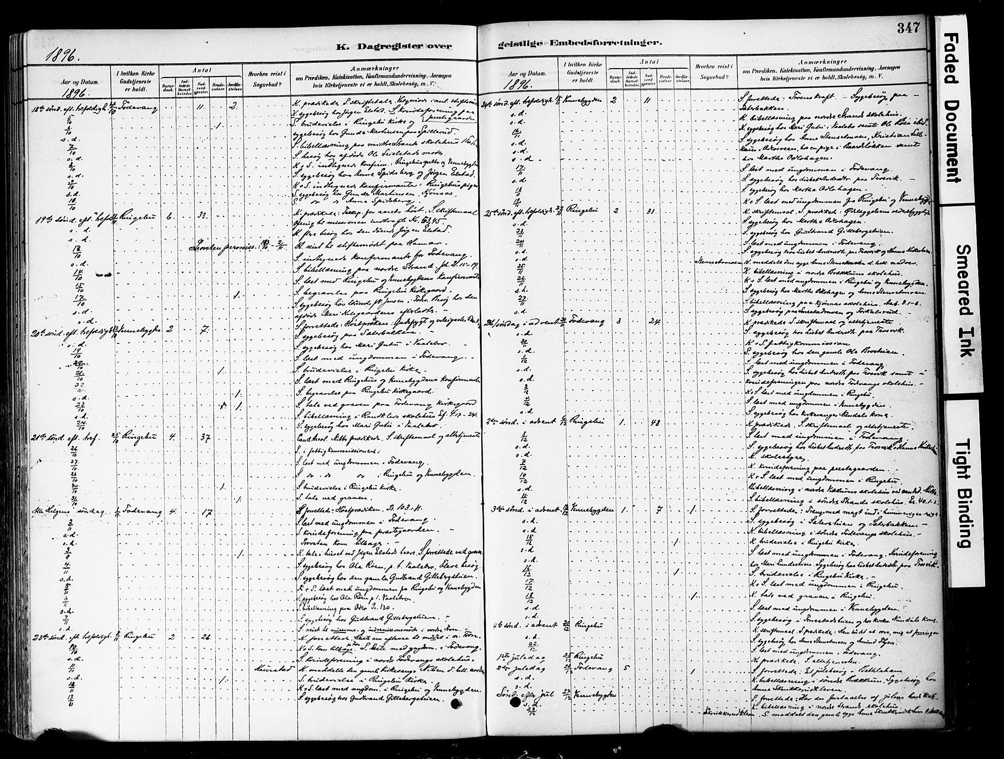 Ringebu prestekontor, AV/SAH-PREST-082/H/Ha/Haa/L0008: Parish register (official) no. 8, 1878-1898, p. 347