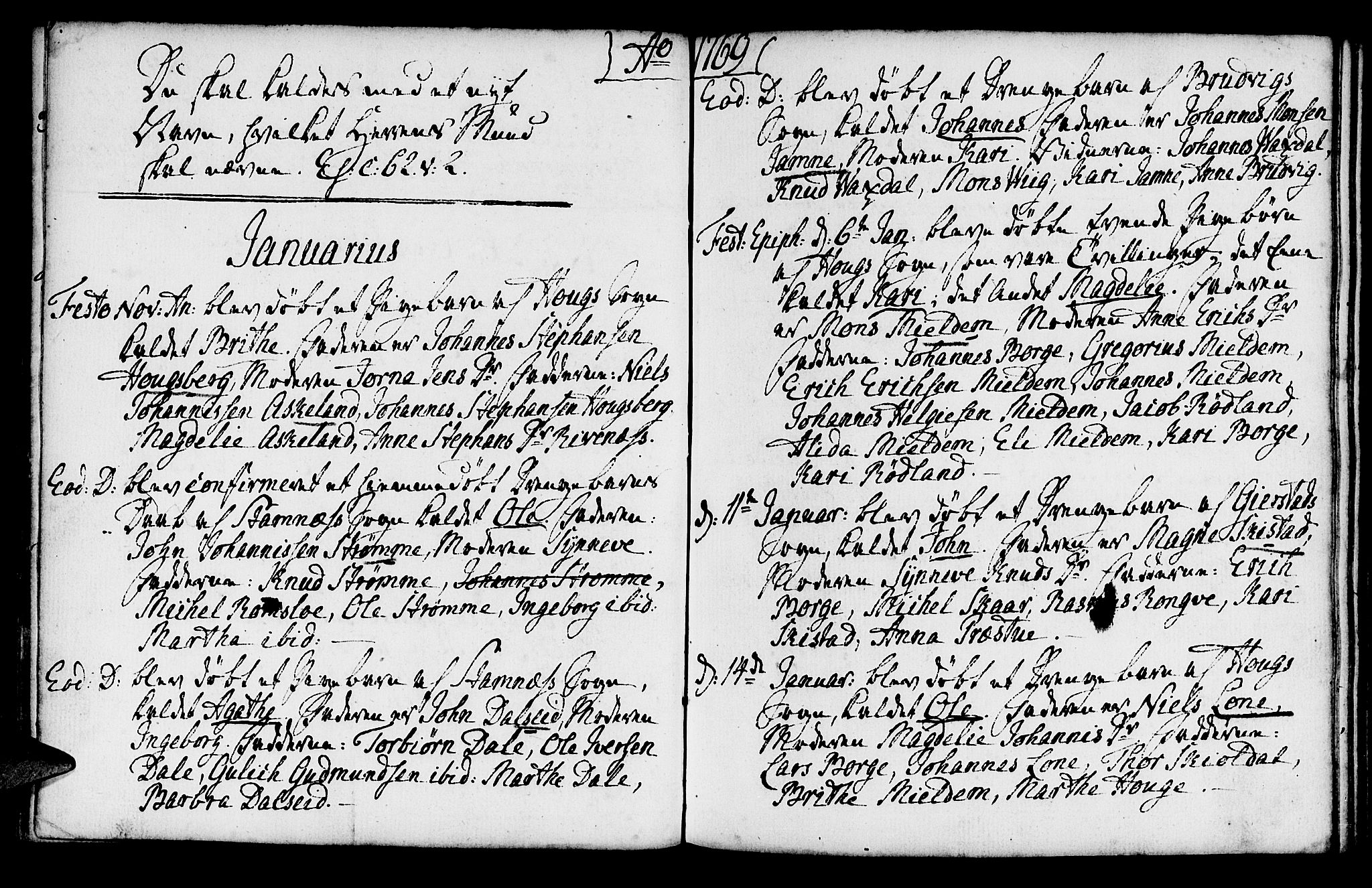 Haus sokneprestembete, SAB/A-75601/H/Haa: Parish register (official) no. A 8, 1754-1769, p. 129