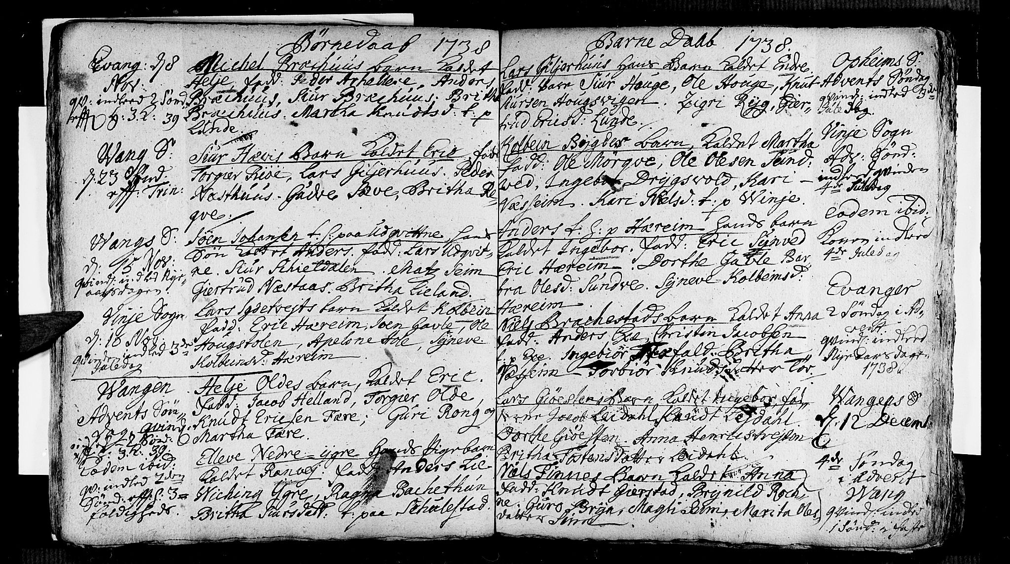 Voss sokneprestembete, AV/SAB-A-79001/H/Haa: Parish register (official) no. A 5, 1736-1743, p. 57