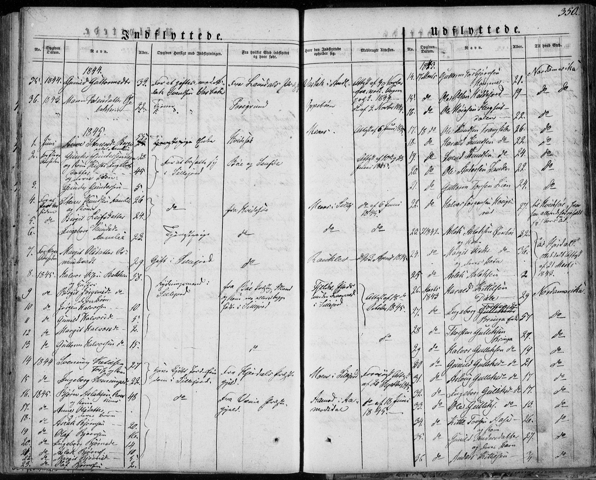 Seljord kirkebøker, SAKO/A-20/F/Fa/L0011: Parish register (official) no. I 11, 1831-1849, p. 350