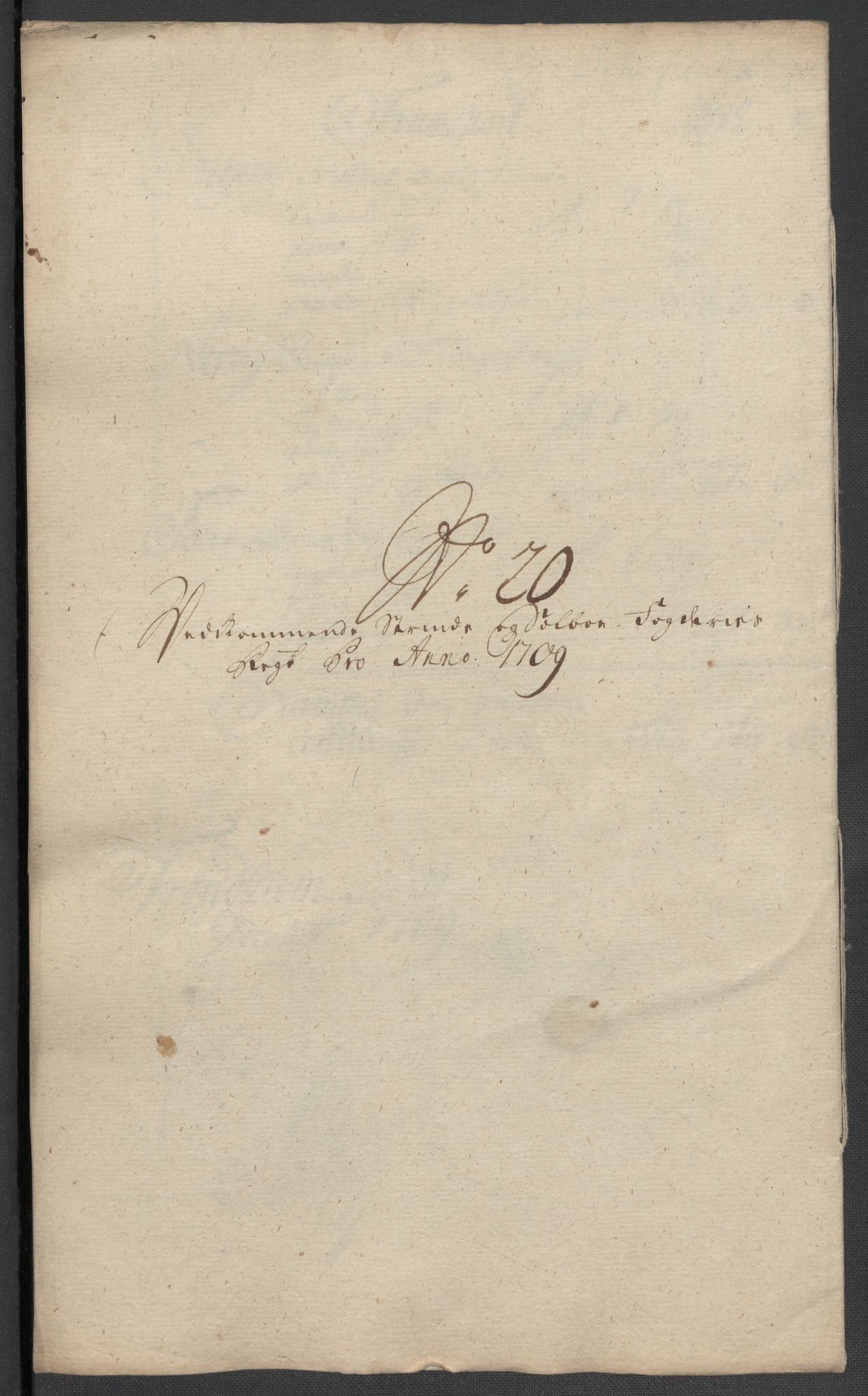 Rentekammeret inntil 1814, Reviderte regnskaper, Fogderegnskap, RA/EA-4092/R61/L4111: Fogderegnskap Strinda og Selbu, 1709-1710, p. 190