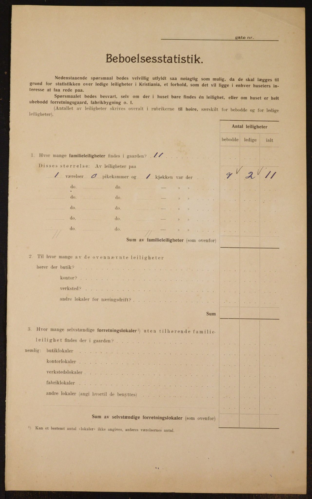 OBA, Municipal Census 1910 for Kristiania, 1910, p. 52870