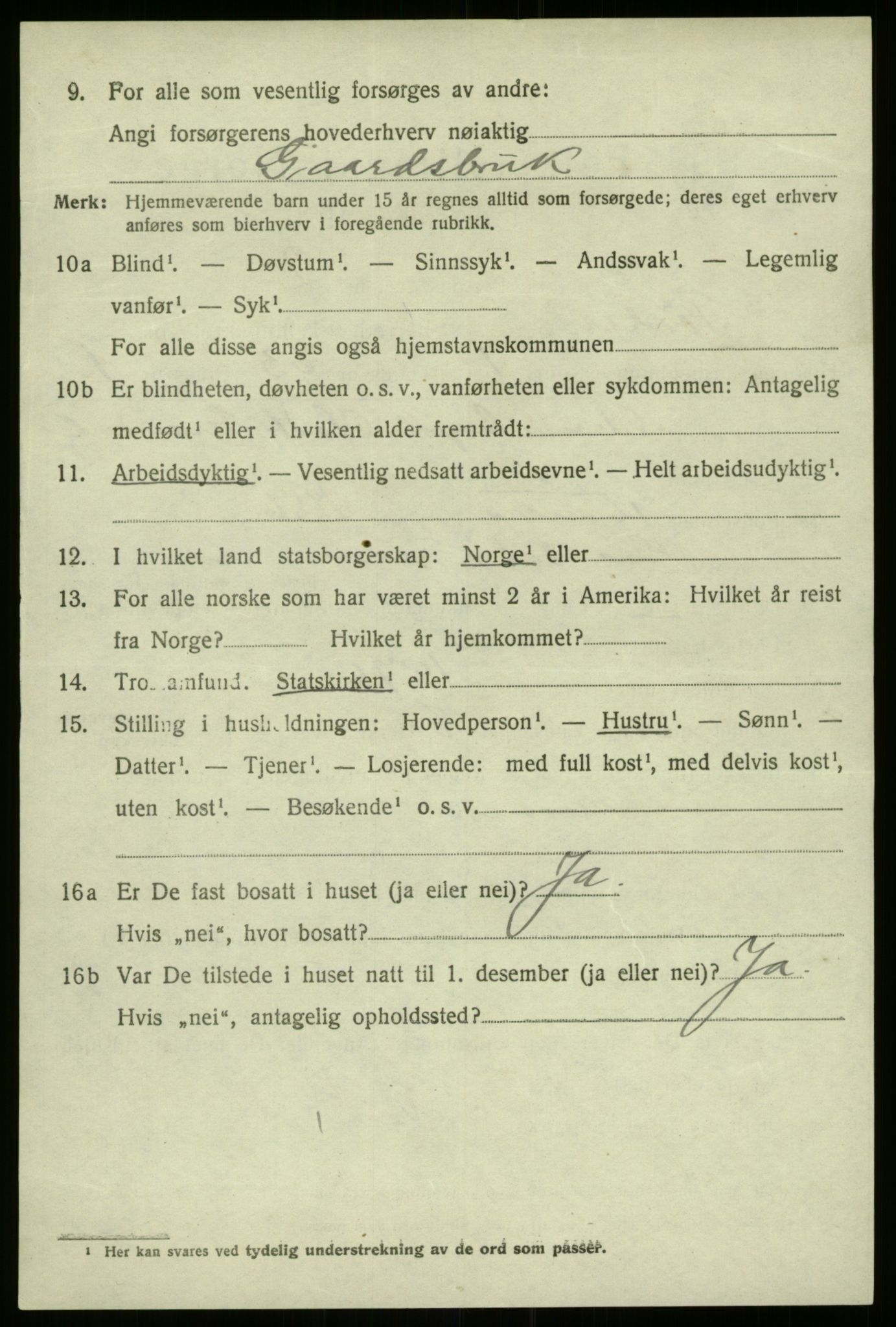 SAB, 1920 census for Førde, 1920, p. 6451