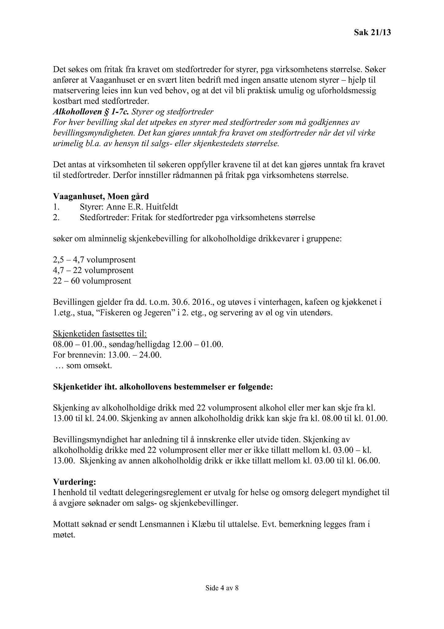 Klæbu Kommune, TRKO/KK/05-UOm/L004: Utvalg for omsorg - Møtedokumenter, 2013, p. 198