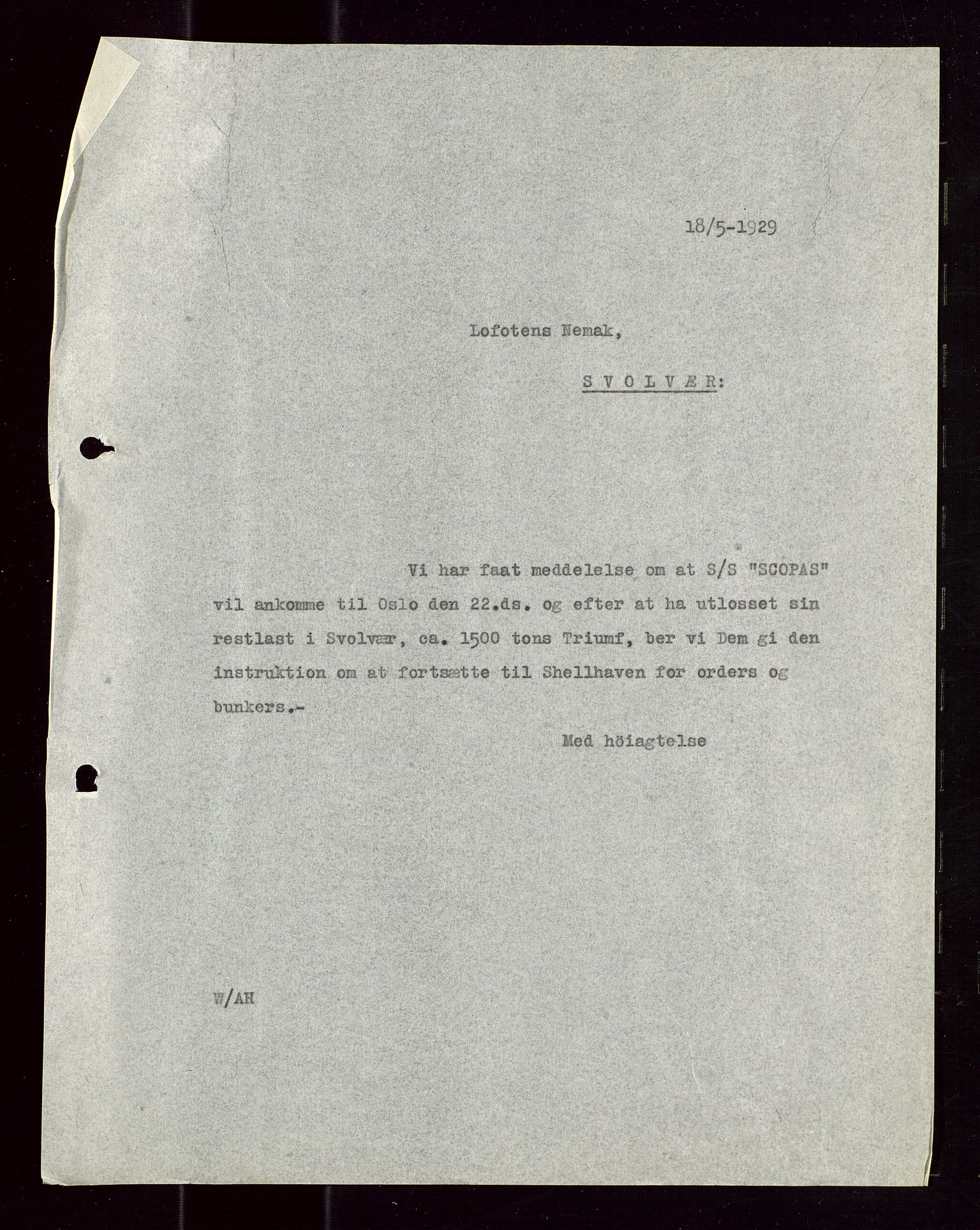 Pa 1521 - A/S Norske Shell, AV/SAST-A-101915/E/Ea/Eaa/L0018: Sjefskorrespondanse, 1929, p. 28