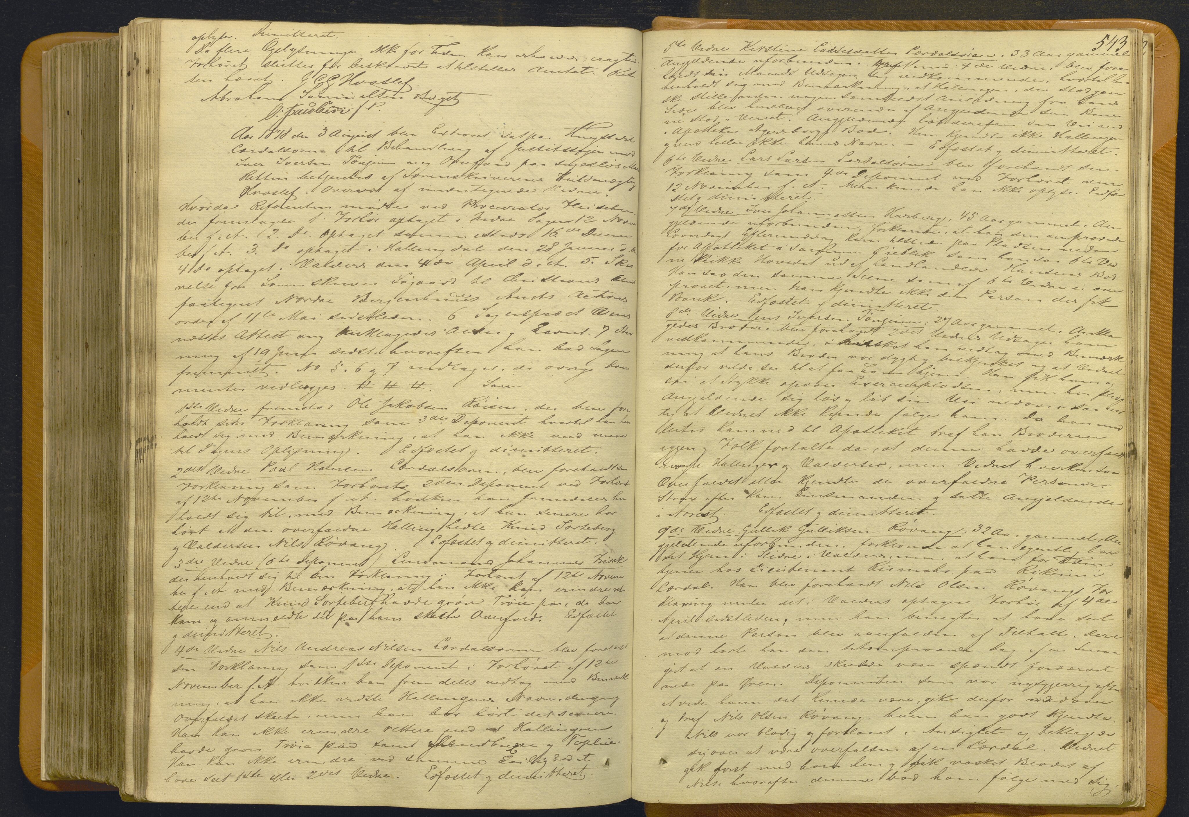 Indre Sogn tingrett, AV/SAB-A-3301/1/F/Fb/Fbc/L0007: Offentlege saker, Ba 7, 1843-1849, p. 542b-543a