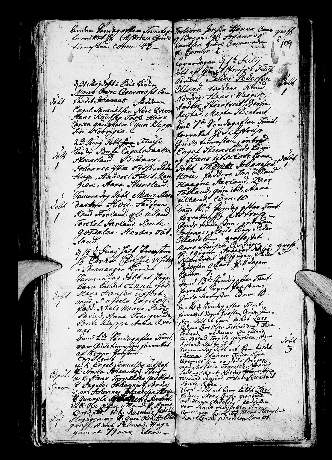 Os sokneprestembete, SAB/A-99929: Parish register (official) no. A 4, 1669-1760, p. 109