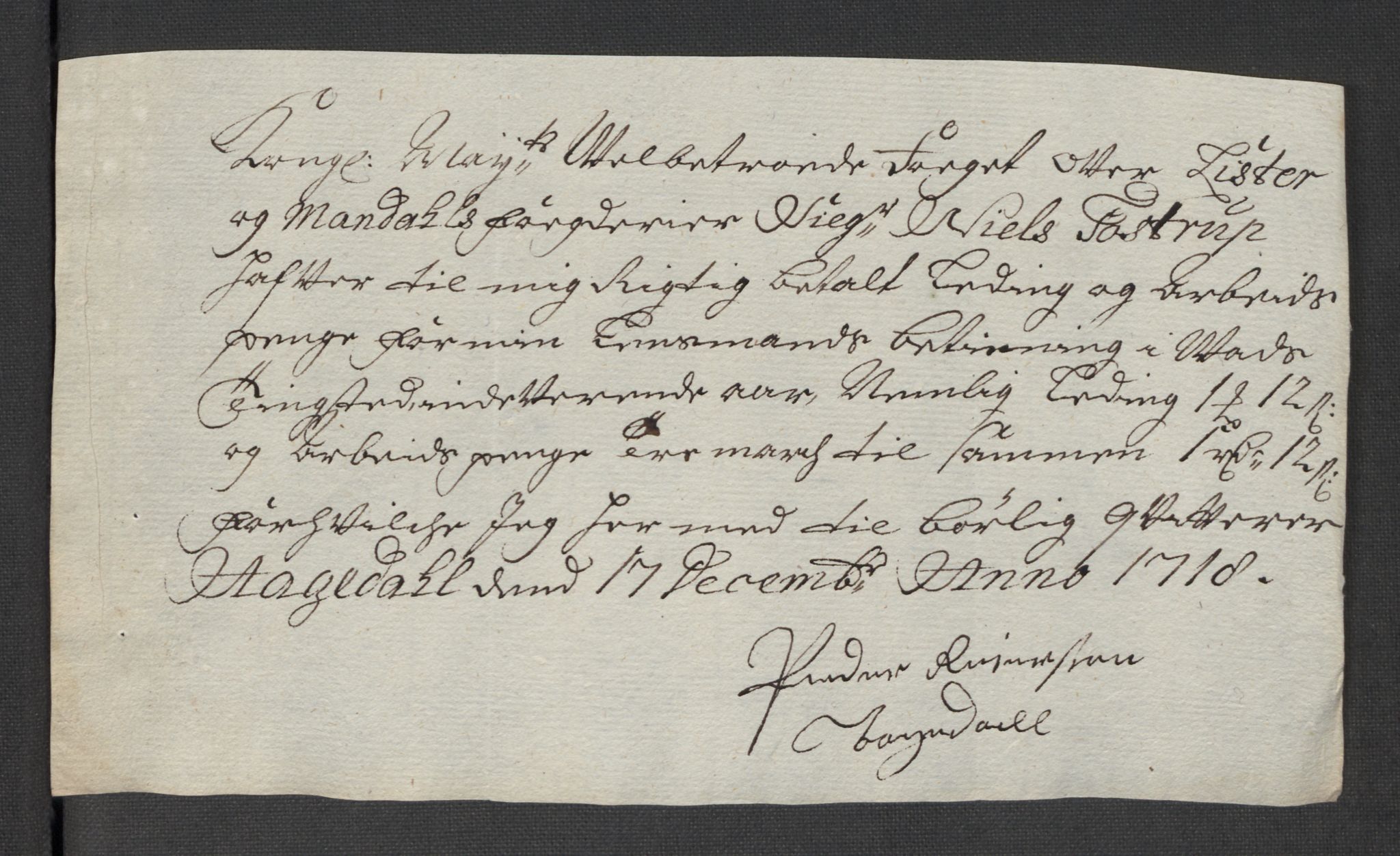 Rentekammeret inntil 1814, Reviderte regnskaper, Fogderegnskap, AV/RA-EA-4092/R43/L2563: Fogderegnskap Lista og Mandal, 1718, p. 356