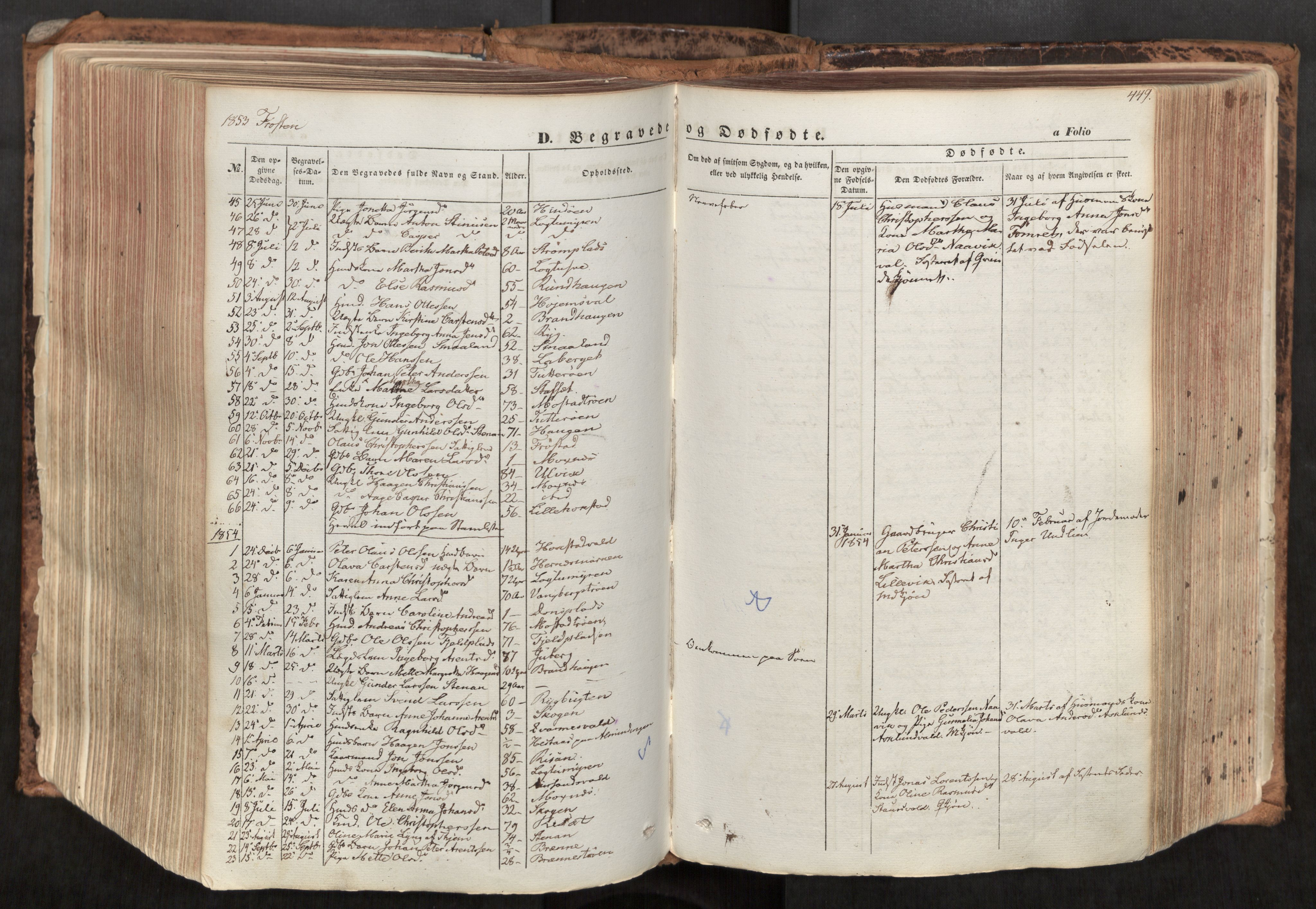 Ministerialprotokoller, klokkerbøker og fødselsregistre - Nord-Trøndelag, SAT/A-1458/713/L0116: Parish register (official) no. 713A07, 1850-1877, p. 449