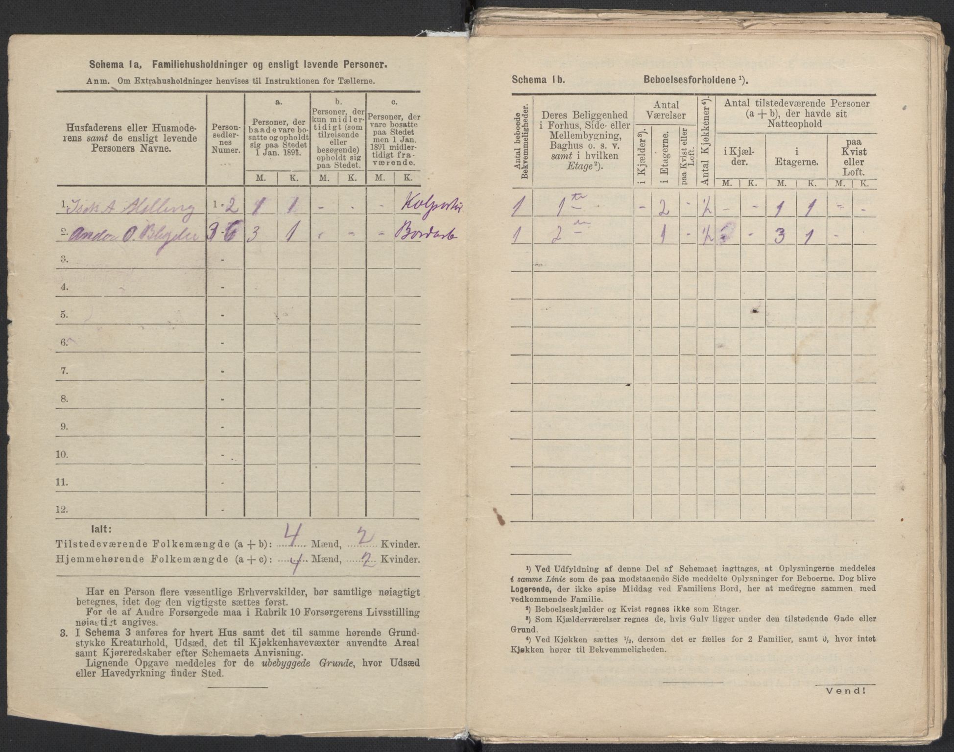 RA, 1891 Census for 1301 Bergen, 1891, p. 4824