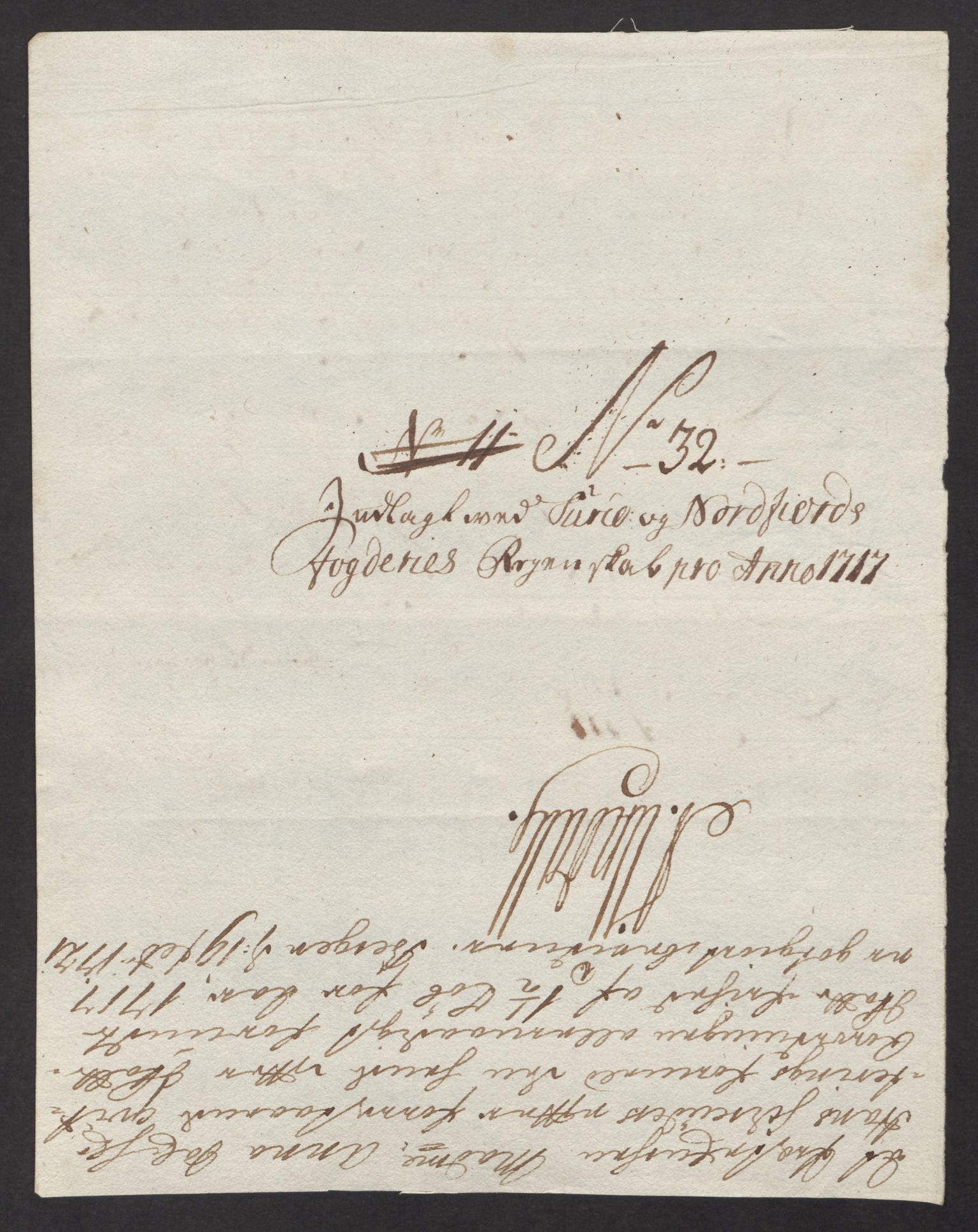 Rentekammeret inntil 1814, Reviderte regnskaper, Fogderegnskap, RA/EA-4092/R53/L3441: Fogderegnskap Sunn- og Nordfjord, 1717-1718, p. 260
