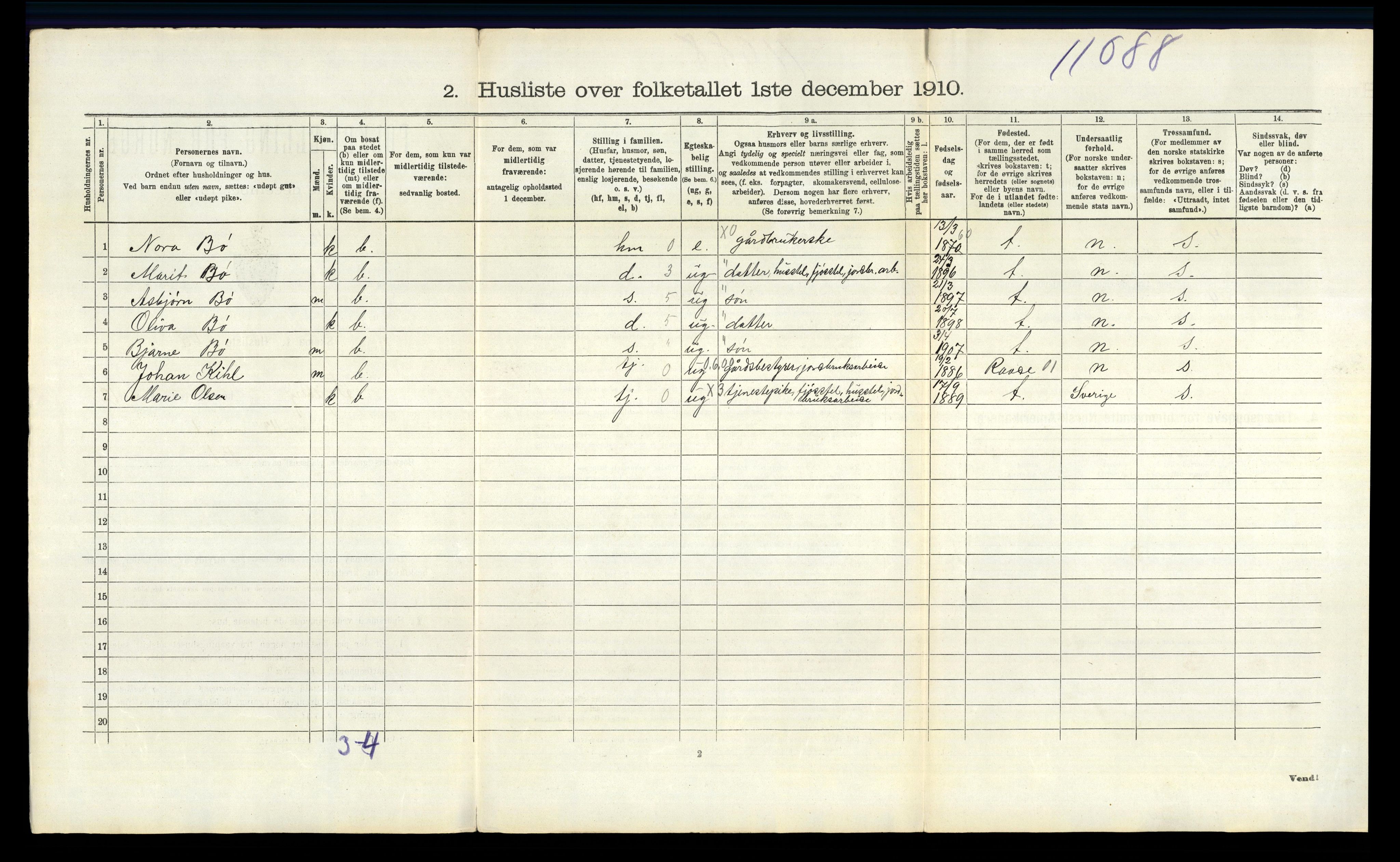 RA, 1910 census for Skjeberg, 1910, p. 1747