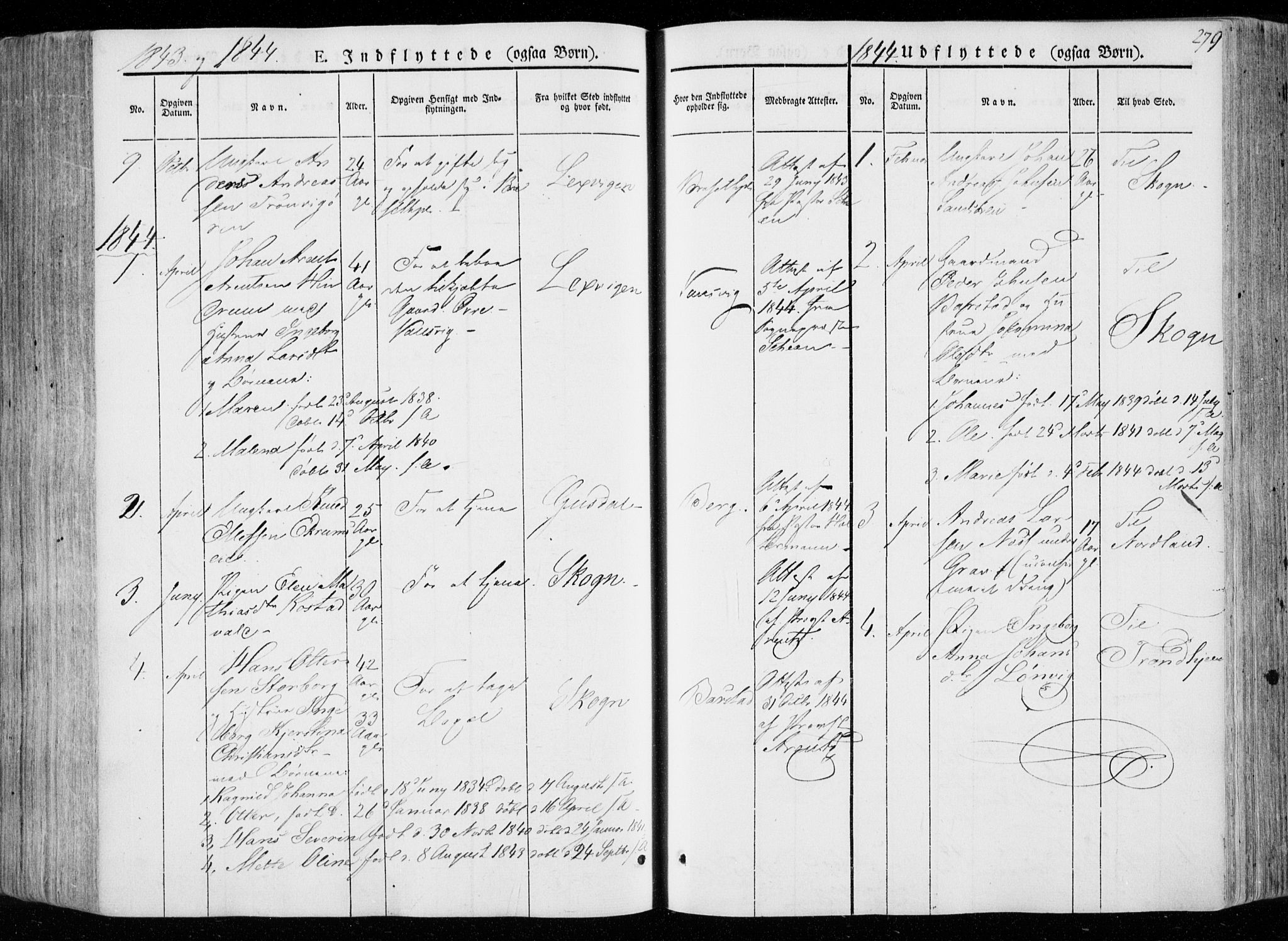 Ministerialprotokoller, klokkerbøker og fødselsregistre - Nord-Trøndelag, SAT/A-1458/722/L0218: Parish register (official) no. 722A05, 1843-1868, p. 279