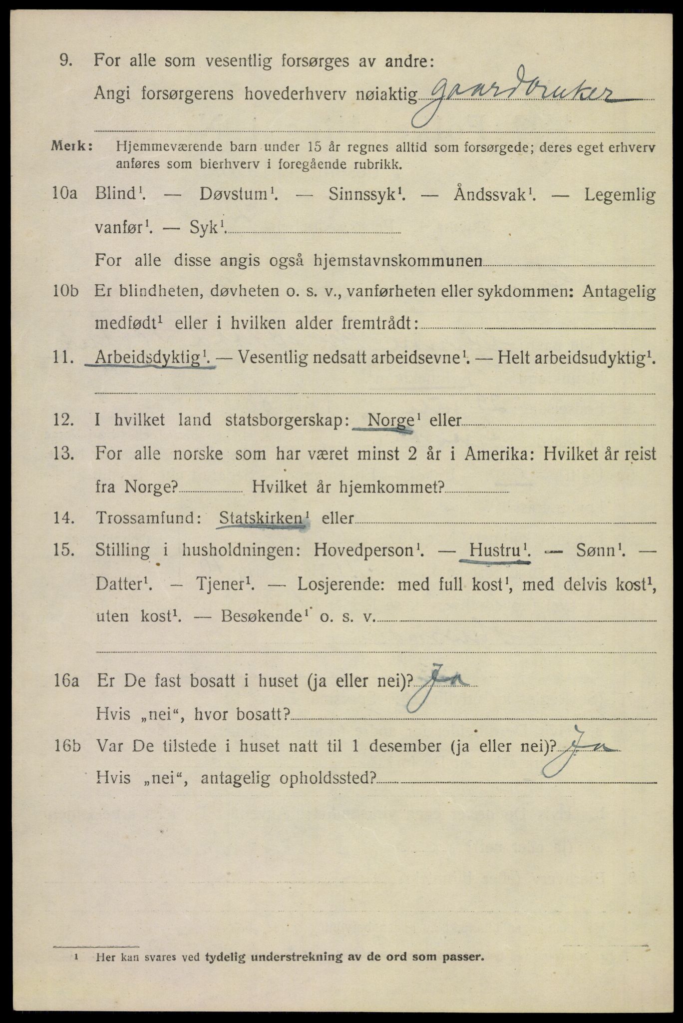 SAST, 1920 census for Gjesdal, 1920, p. 2531