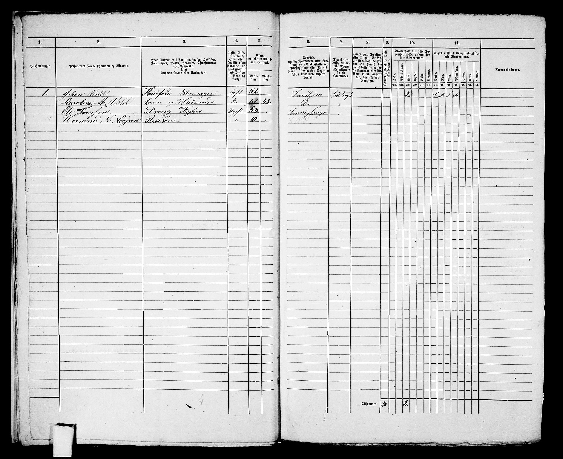RA, 1865 census for Vardø/Vardø, 1865, p. 14