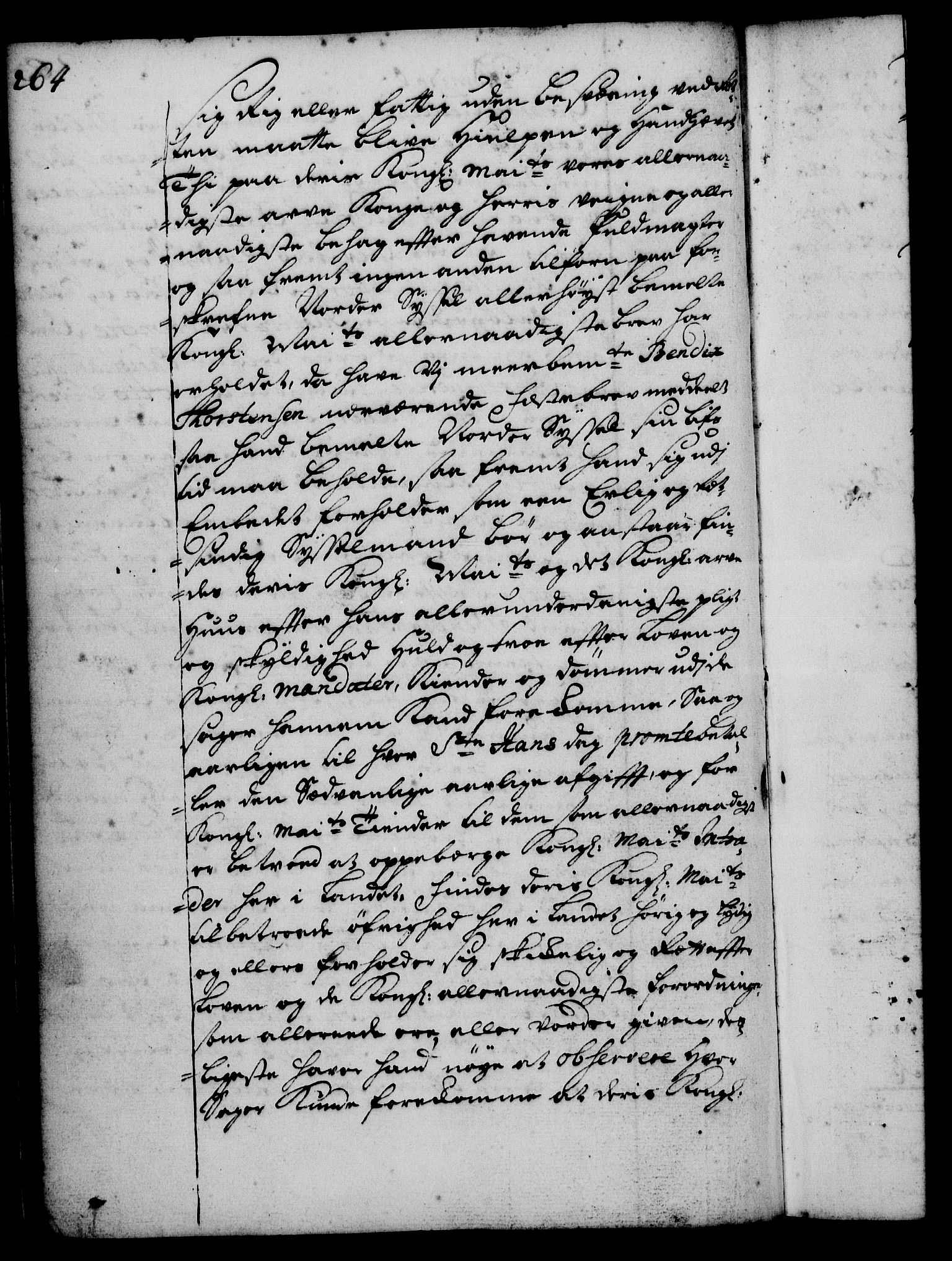 Rentekammeret, Kammerkanselliet, RA/EA-3111/G/Gg/Gge/L0001: Norsk bestallingsprotokoll med register (merket RK 53.25), 1720-1730, p. 264