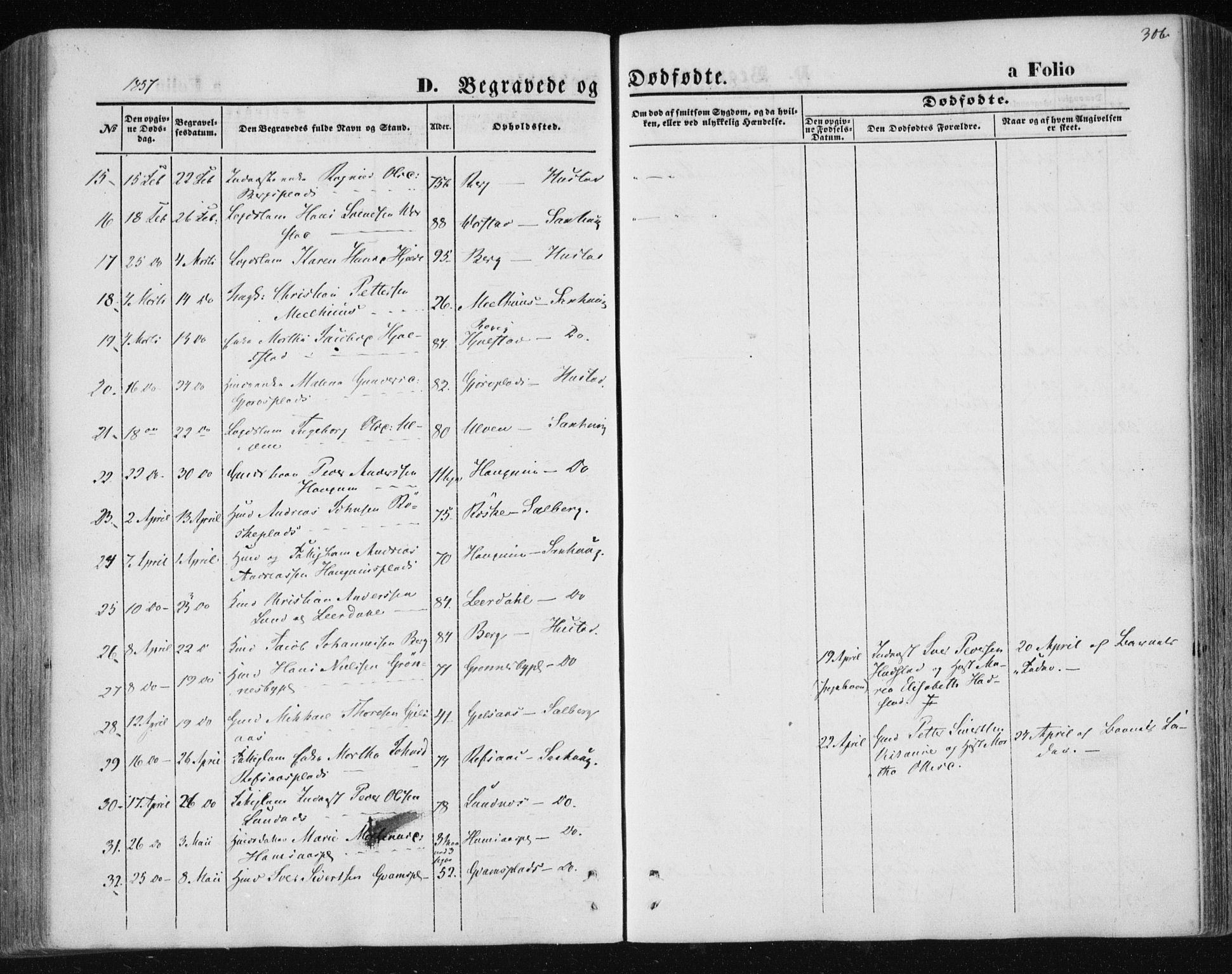 Ministerialprotokoller, klokkerbøker og fødselsregistre - Nord-Trøndelag, AV/SAT-A-1458/730/L0283: Parish register (official) no. 730A08, 1855-1865, p. 306