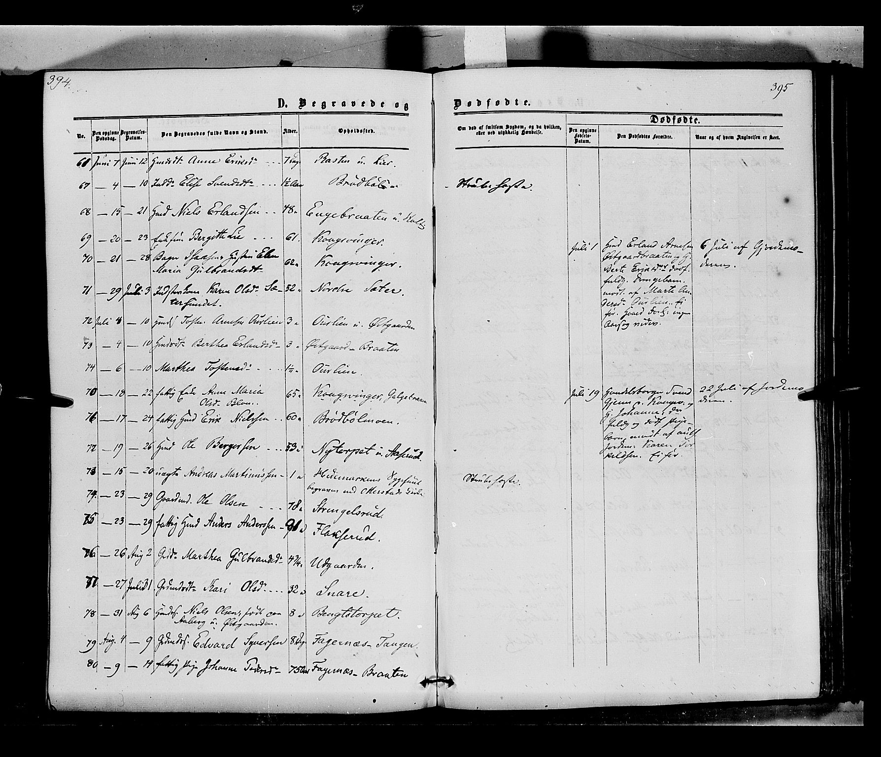 Vinger prestekontor, AV/SAH-PREST-024/H/Ha/Haa/L0011: Parish register (official) no. 11, 1862-1870, p. 395