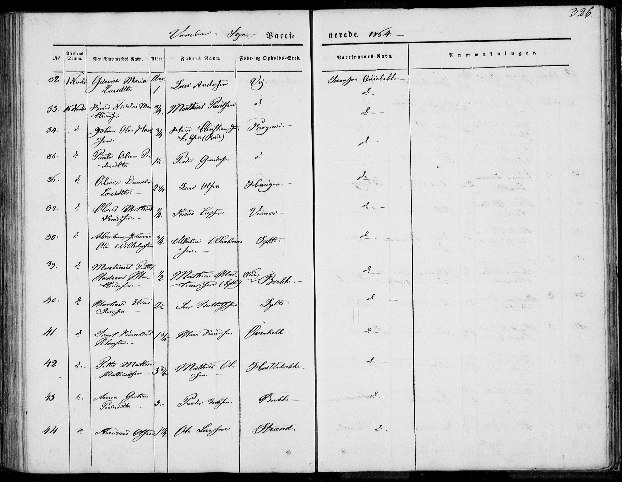 Ministerialprotokoller, klokkerbøker og fødselsregistre - Møre og Romsdal, AV/SAT-A-1454/501/L0006: Parish register (official) no. 501A06, 1844-1868, p. 326