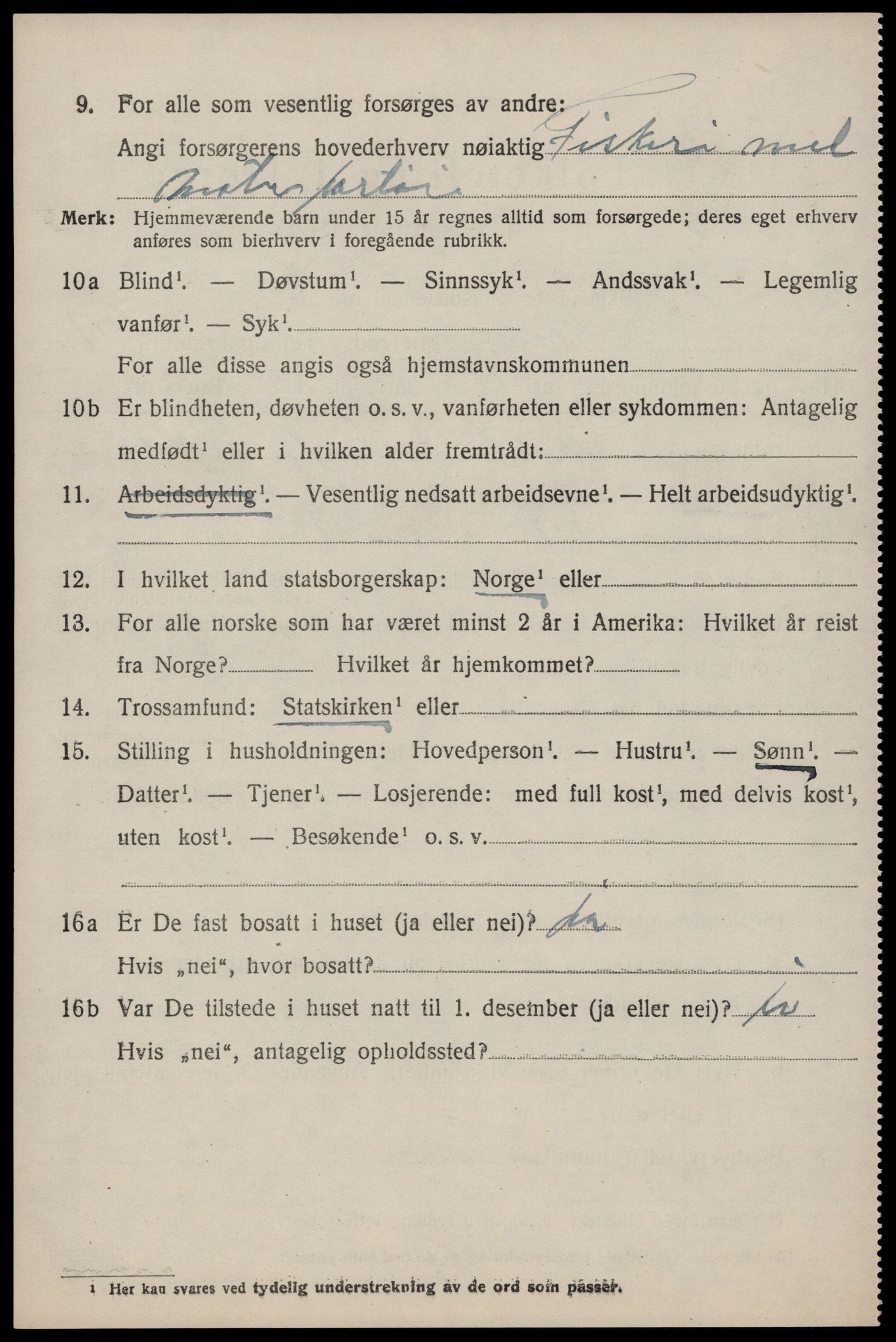 SAST, 1920 census for Skåre, 1920, p. 8477