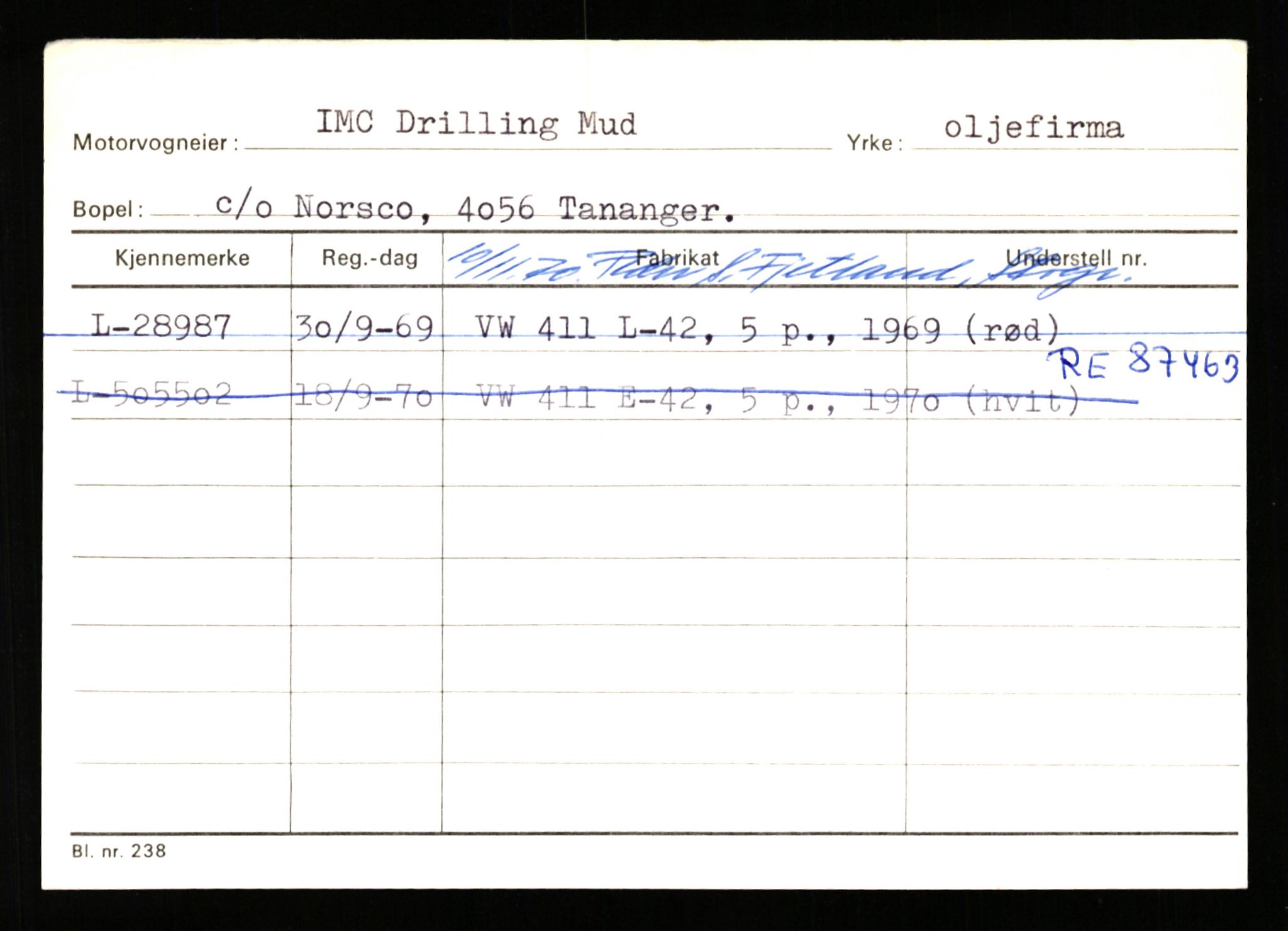 Stavanger trafikkstasjon, SAST/A-101942/0/H/L0017: Høymark - Isaksen, 1930-1971, p. 2422