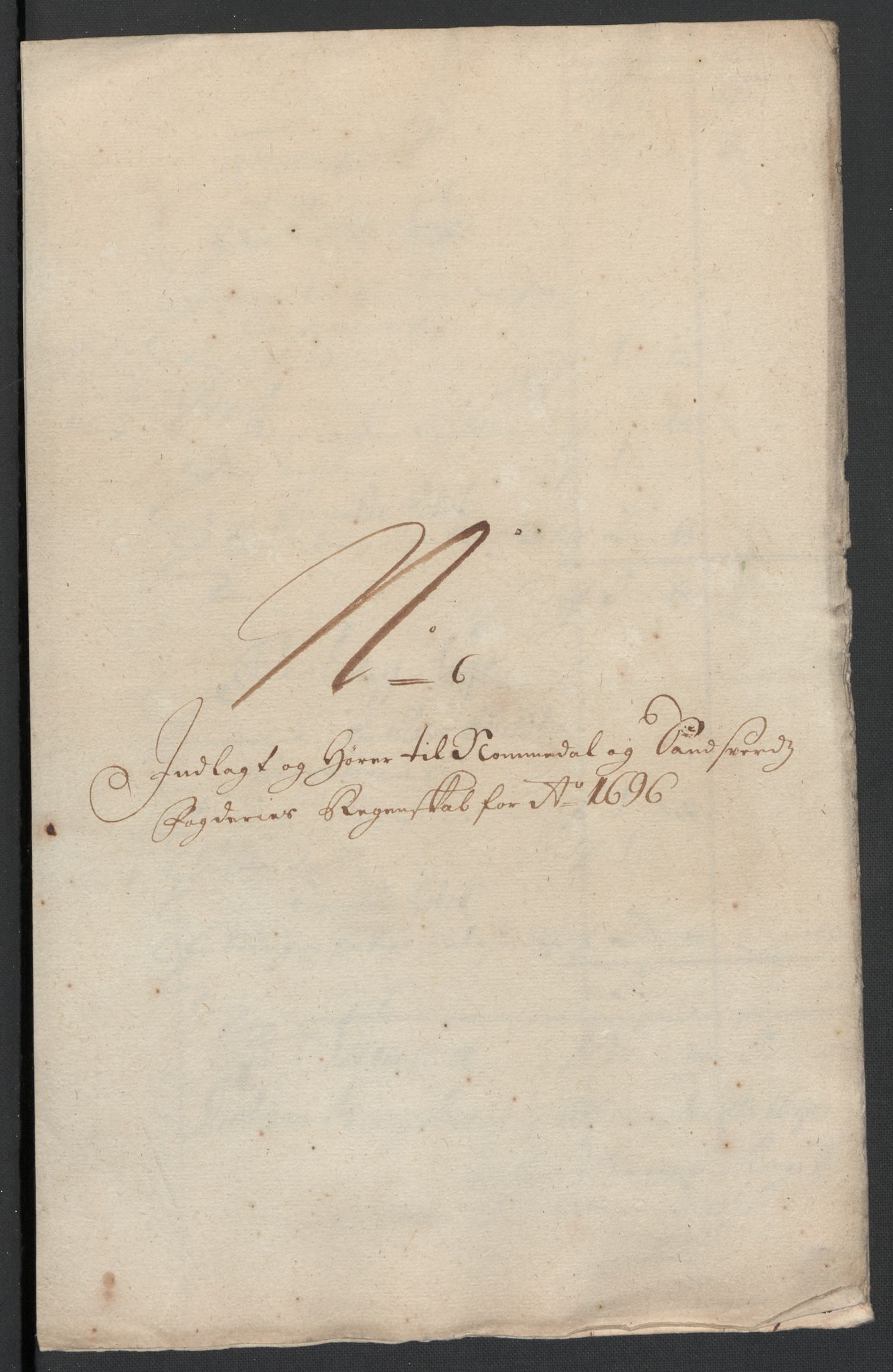 Rentekammeret inntil 1814, Reviderte regnskaper, Fogderegnskap, RA/EA-4092/R24/L1576: Fogderegnskap Numedal og Sandsvær, 1696-1697, p. 171