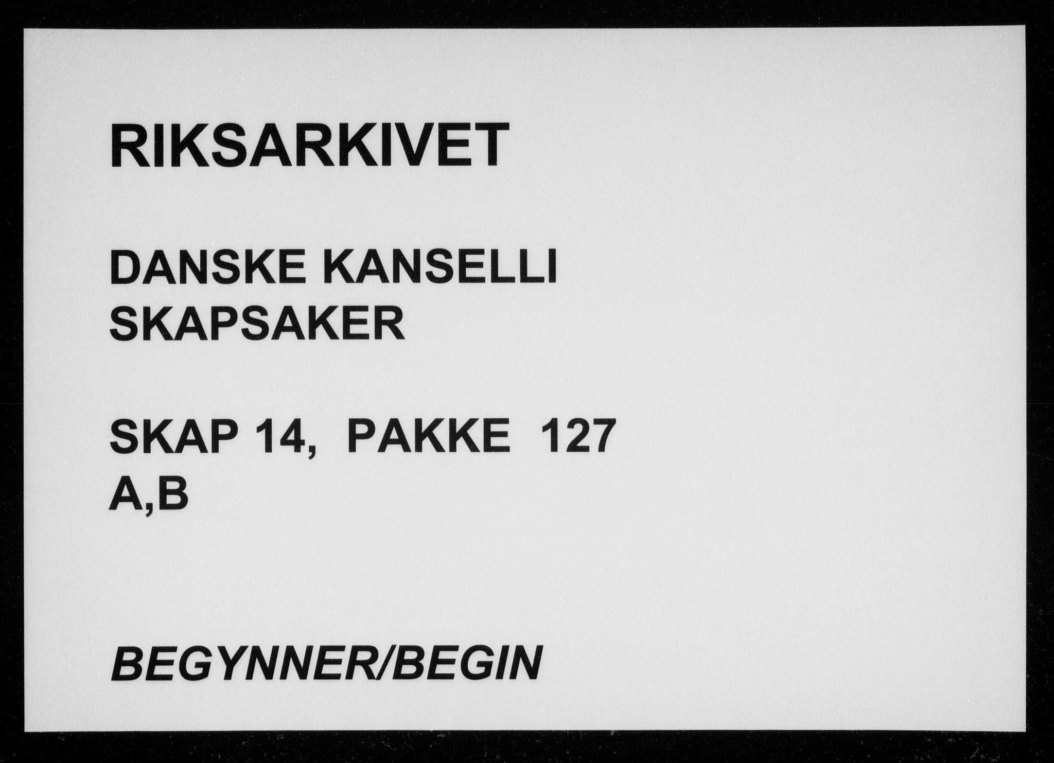 Danske Kanselli, Skapsaker, AV/RA-EA-4061/F/L0061: Skap 14, pakke 123-157, 1600-1718, p. 42