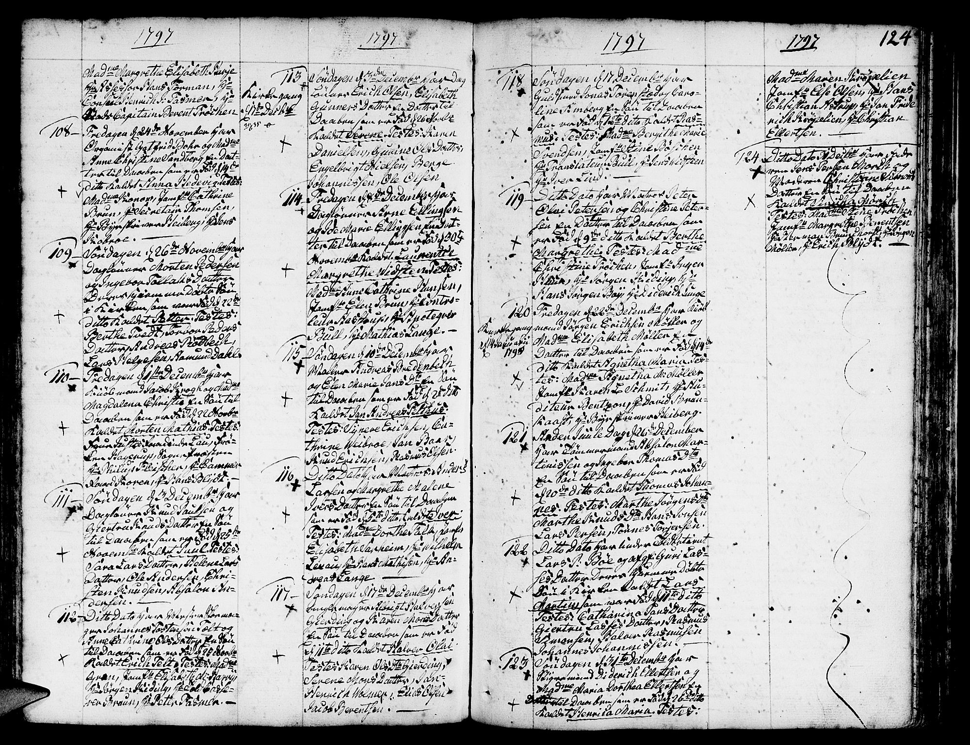 Nykirken Sokneprestembete, AV/SAB-A-77101/H/Haa/L0005: Parish register (official) no. A 5, 1775-1808, p. 124