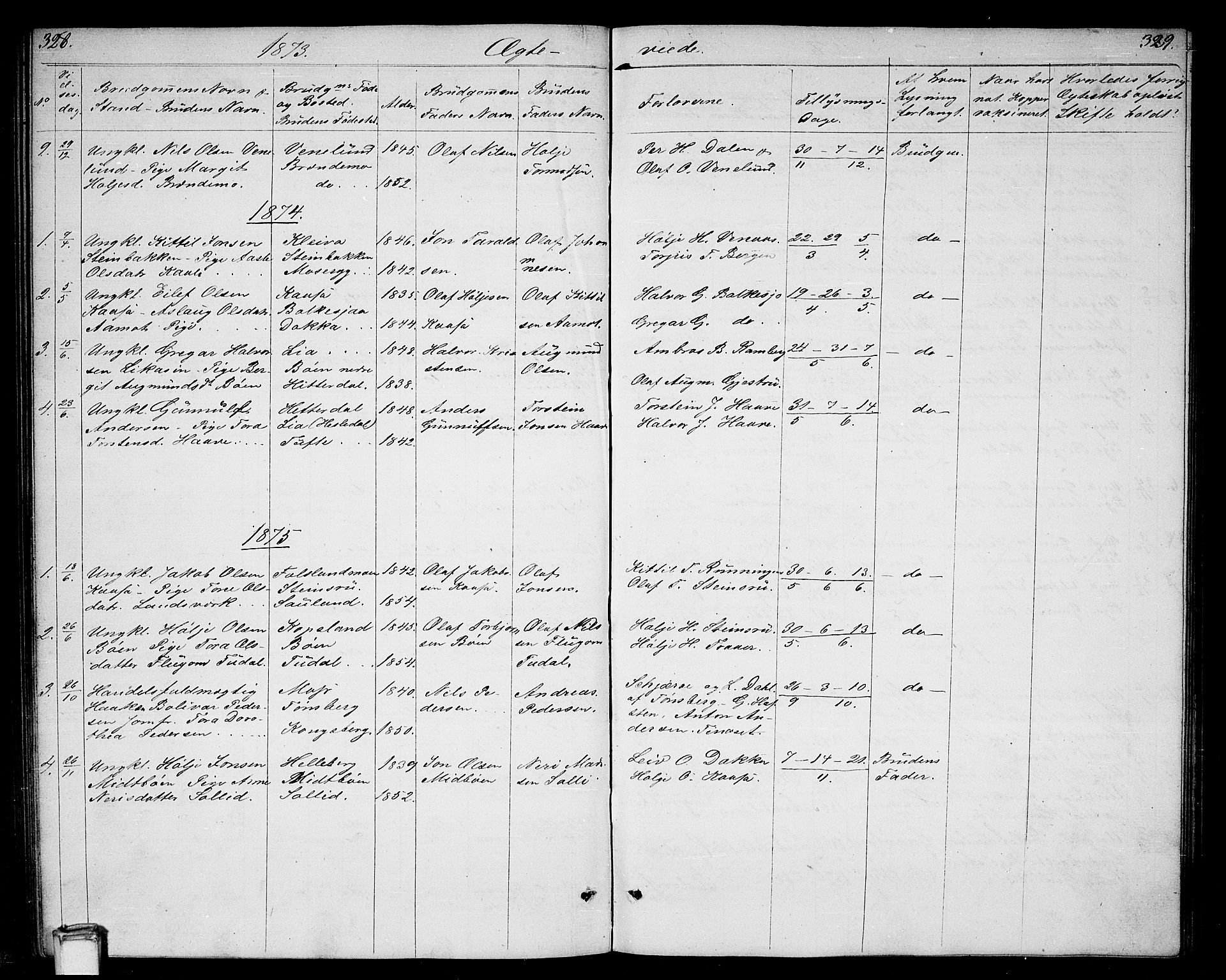 Gransherad kirkebøker, SAKO/A-267/G/Ga/L0002: Parish register (copy) no. I 2, 1854-1886, p. 328-329