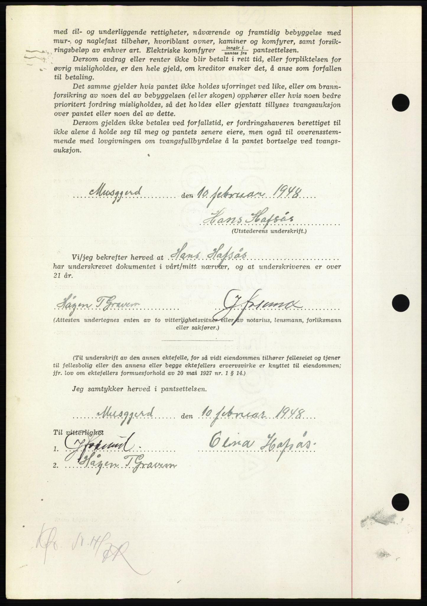 Nordmøre sorenskriveri, AV/SAT-A-4132/1/2/2Ca: Mortgage book no. B98, 1948-1948, Diary no: : 984/1948