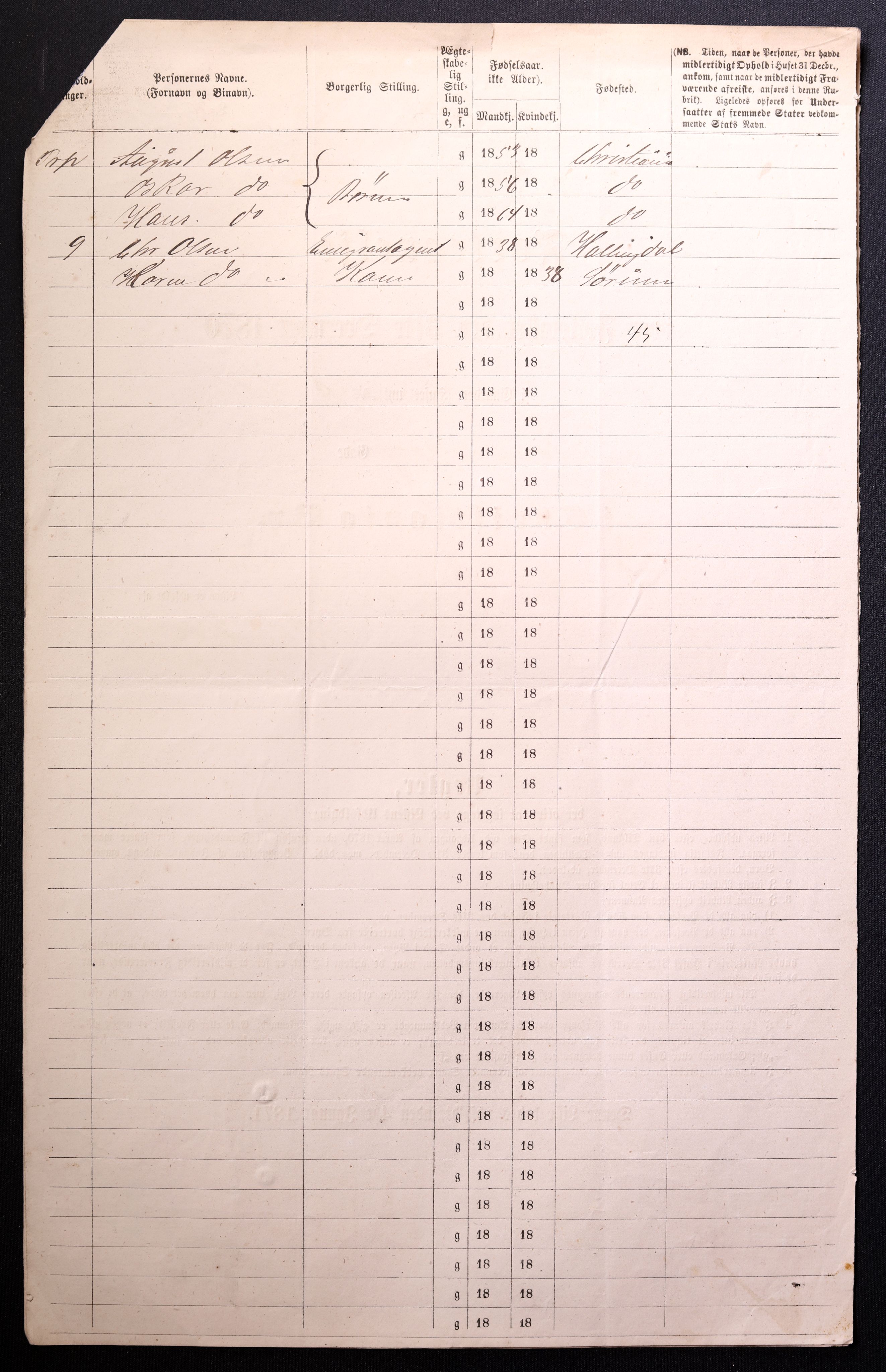 RA, 1870 census for 0301 Kristiania, 1870, p. 1967