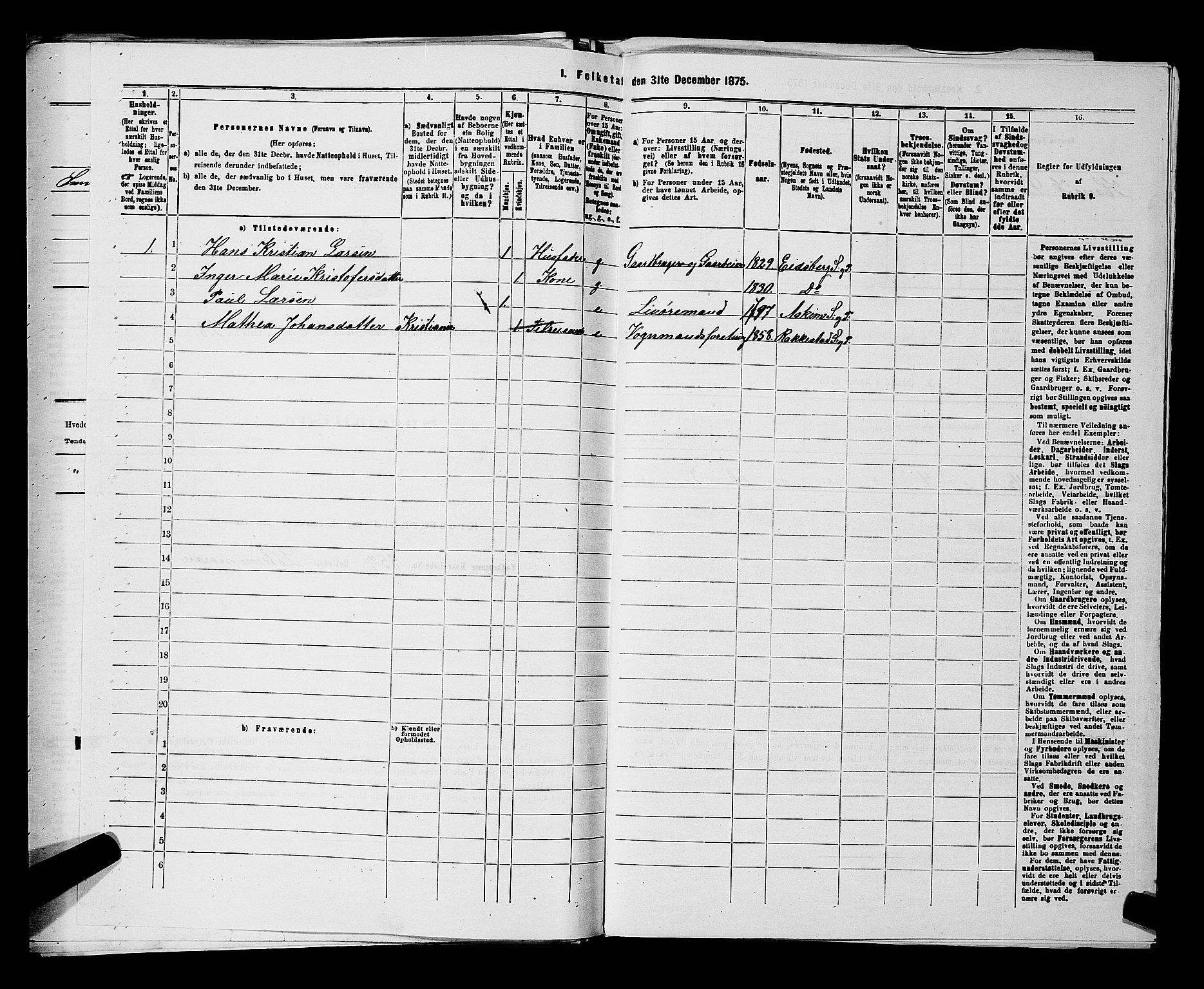 RA, 1875 census for 0124P Askim, 1875, p. 420