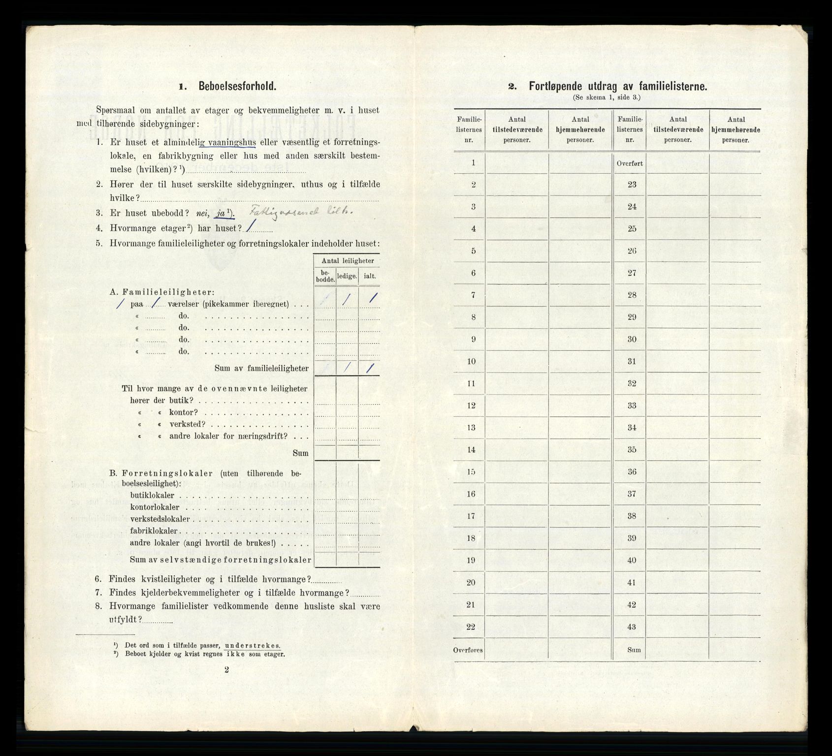 RA, 1910 census for Brevik, 1910, p. 1605