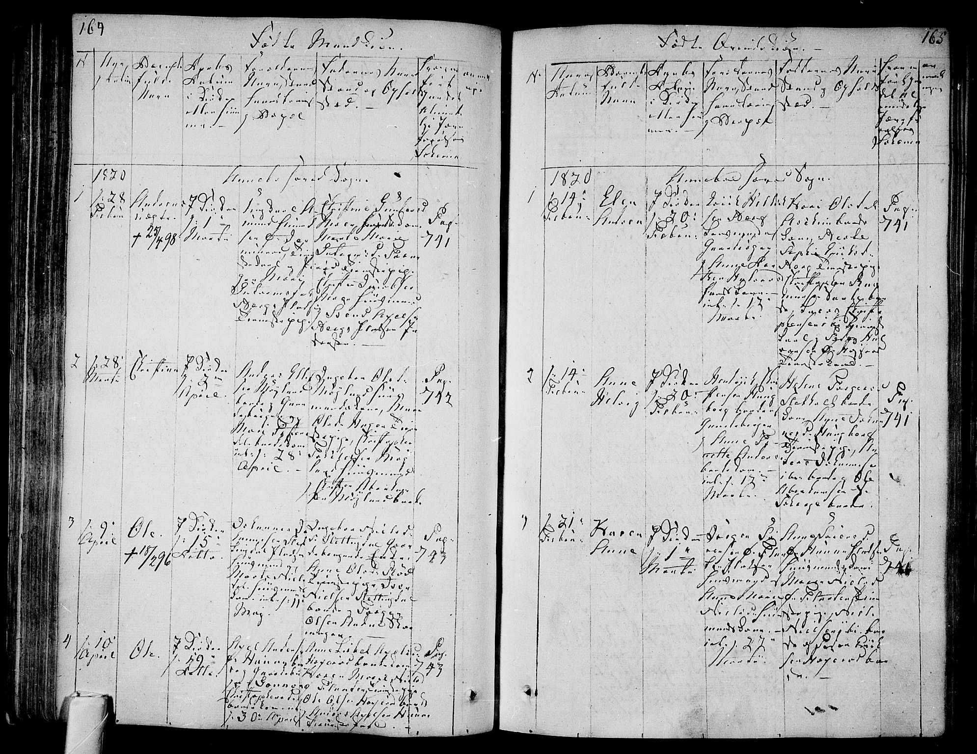 Andebu kirkebøker, AV/SAKO-A-336/F/Fa/L0003: Parish register (official) no. 3 /1, 1803-1828, p. 164-165