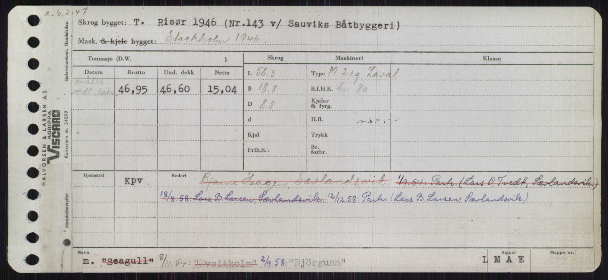 Sjøfartsdirektoratet med forløpere, Skipsmålingen, RA/S-1627/H/Ha/L0001/0002: Fartøy, A-Eig / Fartøy Bjør-Eig, p. 3