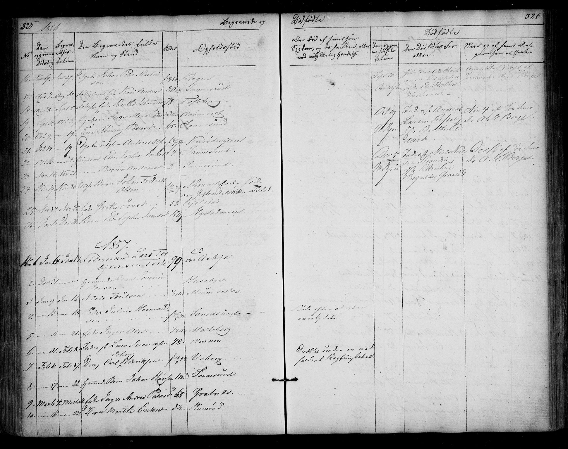 Borge prestekontor Kirkebøker, AV/SAO-A-10903/F/Fa/L0005: Parish register (official) no. I 5, 1848-1860, p. 325-326