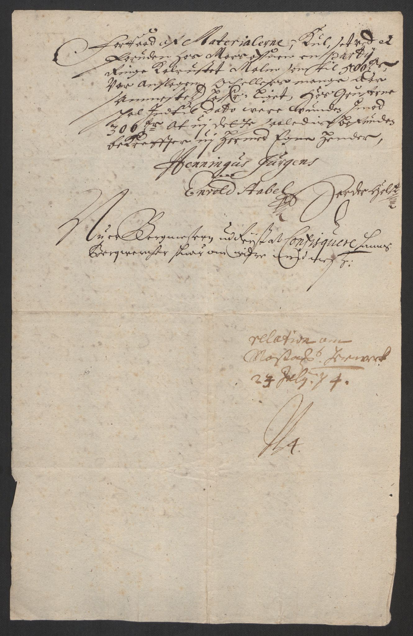 Rentekammeret inntil 1814, Realistisk ordnet avdeling, AV/RA-EA-4070/G/Gb/Gbb/L0029/0001: Jernverk / [Db II 6]: Dokumenter om Lesja, Moss, Mostadmarken, Nissedal (og Omdal kobberverk), Odal, Osen (Romsdal) og Vigeland jernverk, 1670-1810, p. 399