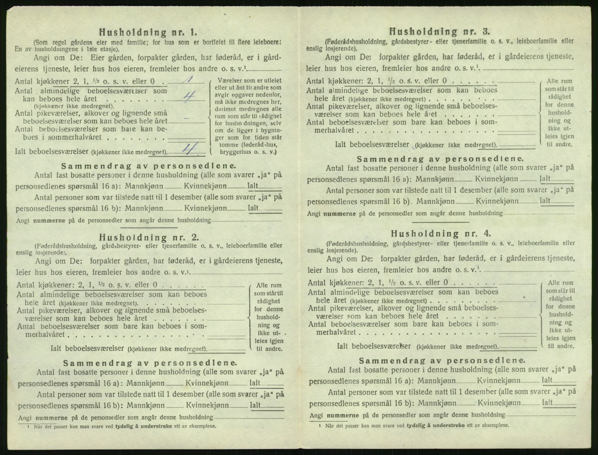 SAK, 1920 census for Holt, 1920, p. 723