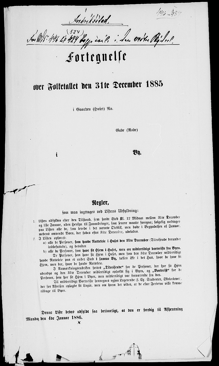 RA, 1885 census for 0103 Fredrikstad, 1885, p. 1232