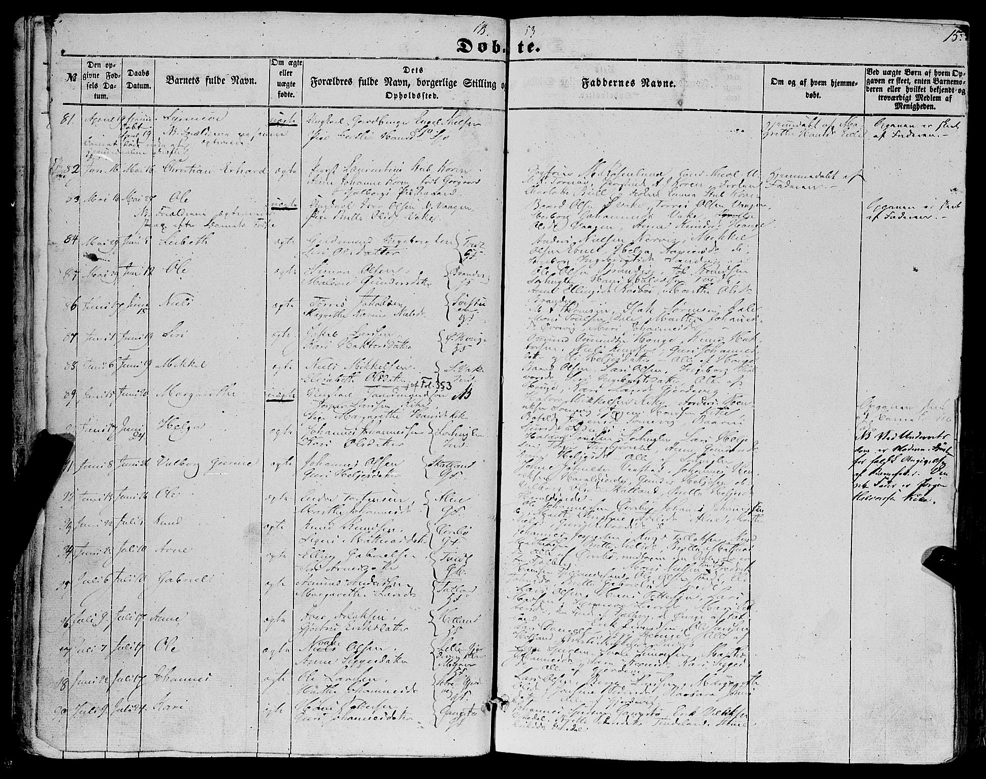 Fjelberg sokneprestembete, SAB/A-75201/H/Haa: Parish register (official) no. A 7, 1851-1867, p. 15
