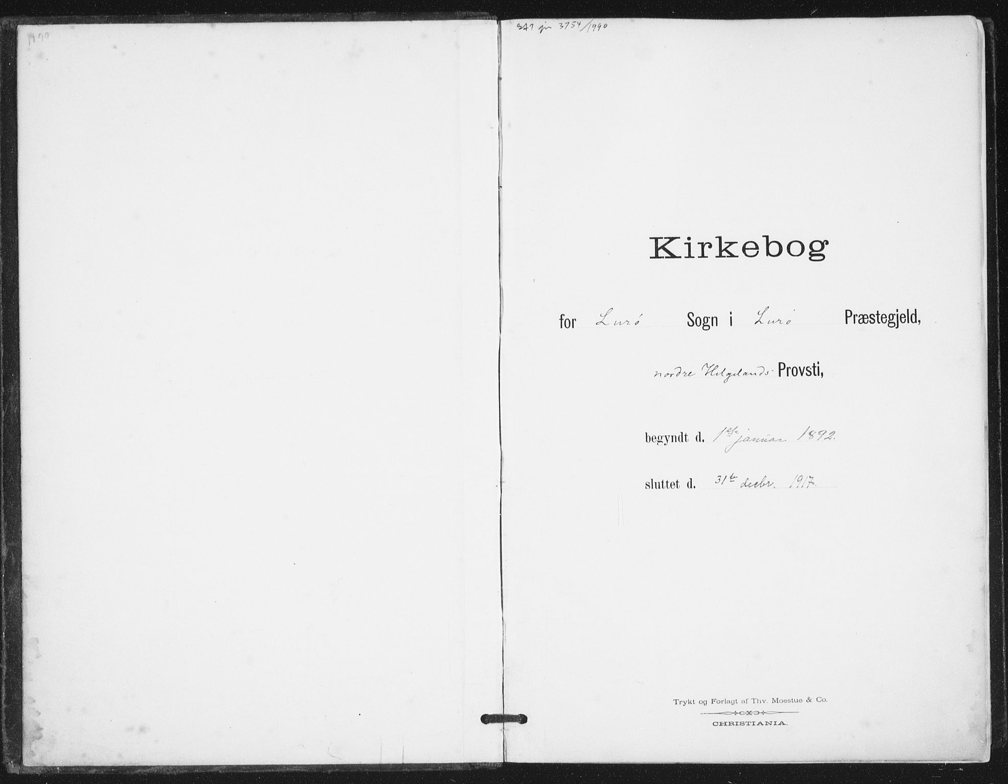 Ministerialprotokoller, klokkerbøker og fødselsregistre - Nordland, AV/SAT-A-1459/839/L0573: Parish register (copy) no. 839C03, 1892-1917