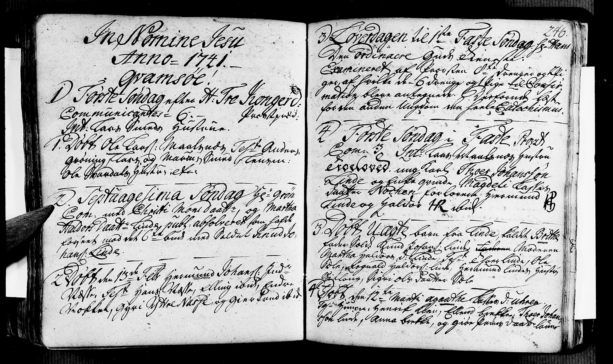 Vik sokneprestembete, SAB/A-81501: Parish register (official) no. A 2 /4, 1740-1754, p. 246
