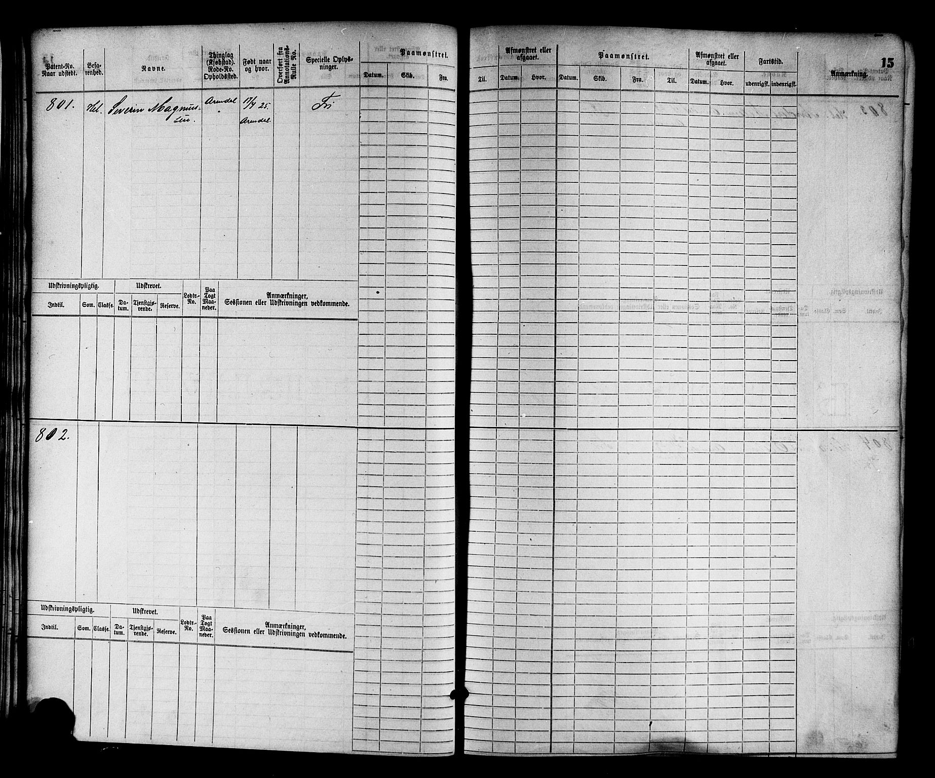 Arendal mønstringskrets, AV/SAK-2031-0012/F/Fb/L0011: Hovedrulle nr 775-1528, S-9, 1868-1885, p. 16