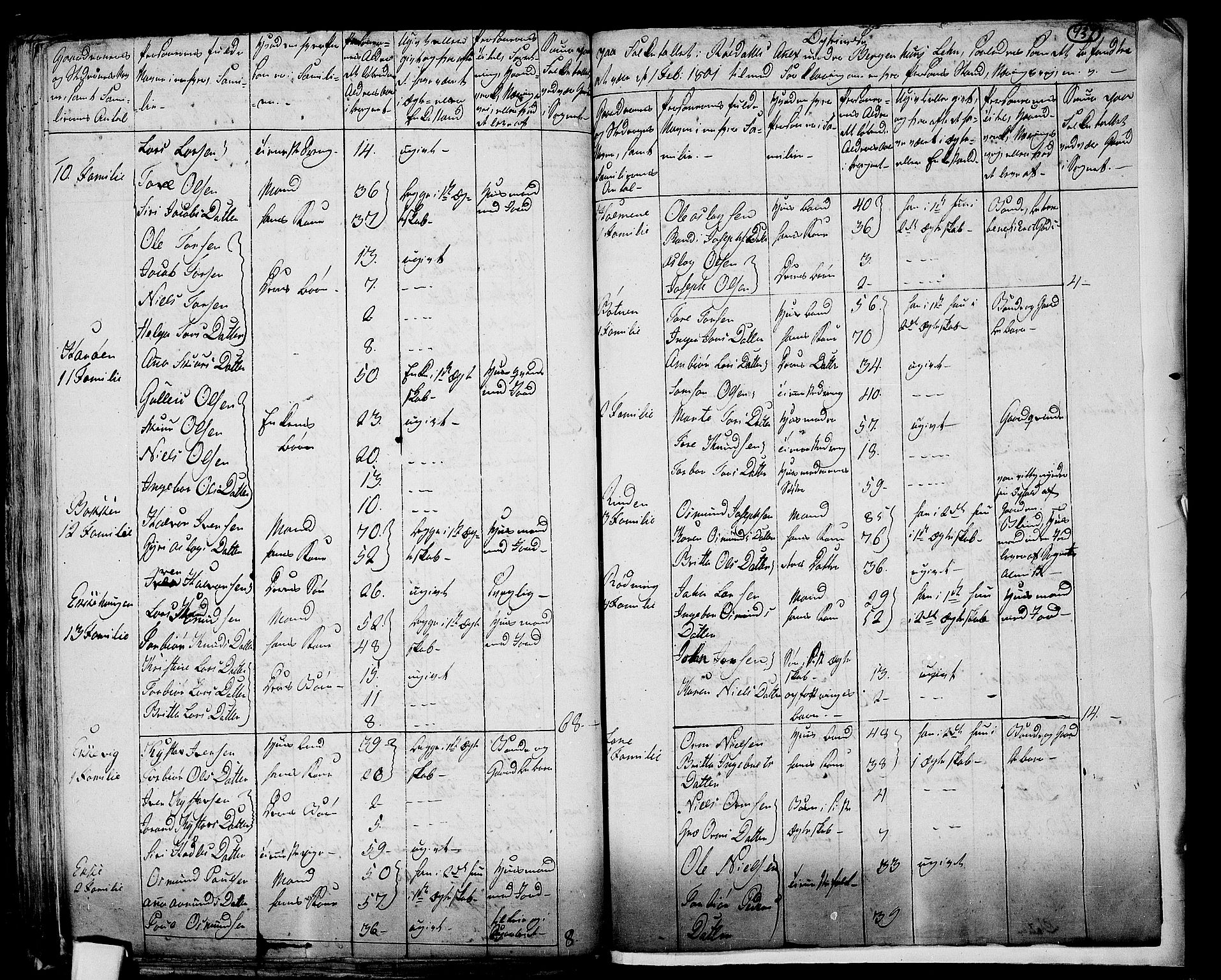 RA, 1801 census for 1134P Suldal, 1801, p. 436b-437a