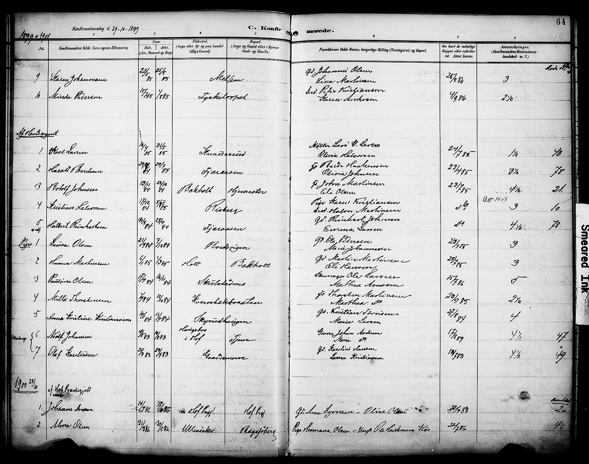 Grue prestekontor, AV/SAH-PREST-036/H/Ha/Haa/L0014: Parish register (official) no. 14, 1898-1915, p. 64