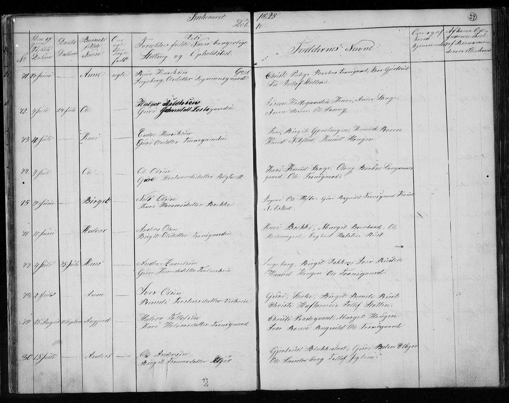 Gol kirkebøker, AV/SAKO-A-226/F/Fa/L0001: Parish register (official) no. I 1, 1821-1837, p. 29