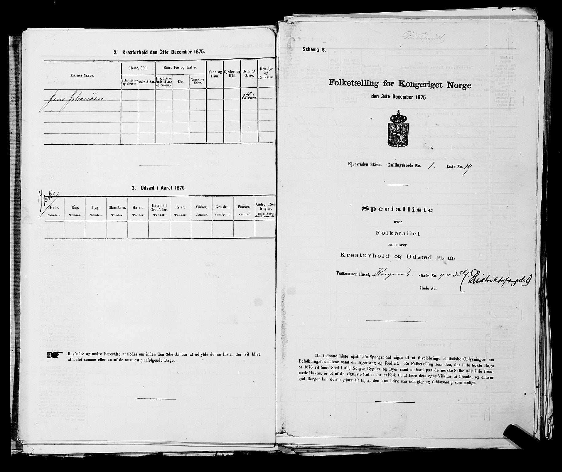 SAKO, 1875 census for 0806P Skien, 1875, p. 70