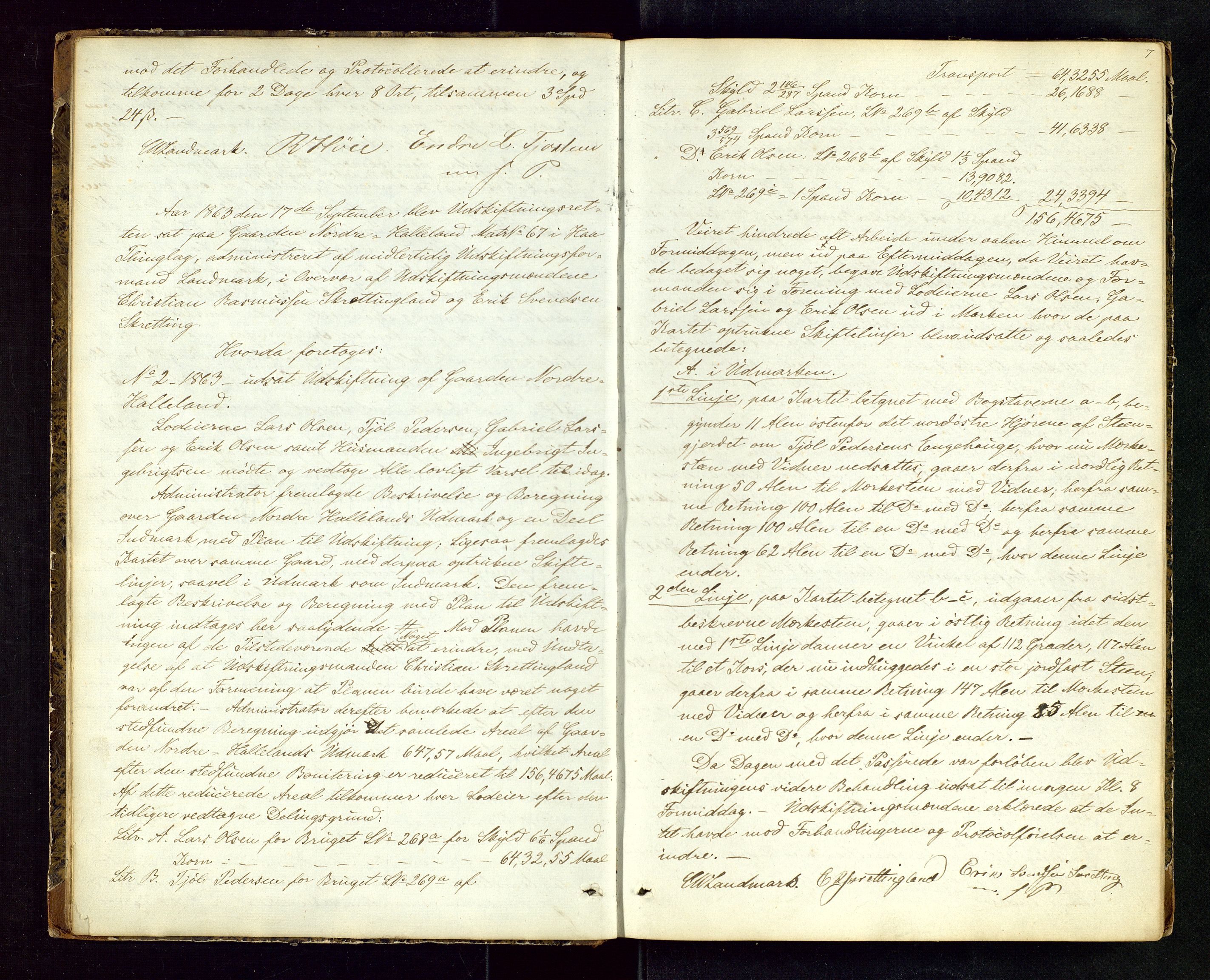 Rogaland jordskifterett, AV/SAST-A-102426/Oa/L0029: Forhandlingsprotokoll, 1863-1866, p. 7