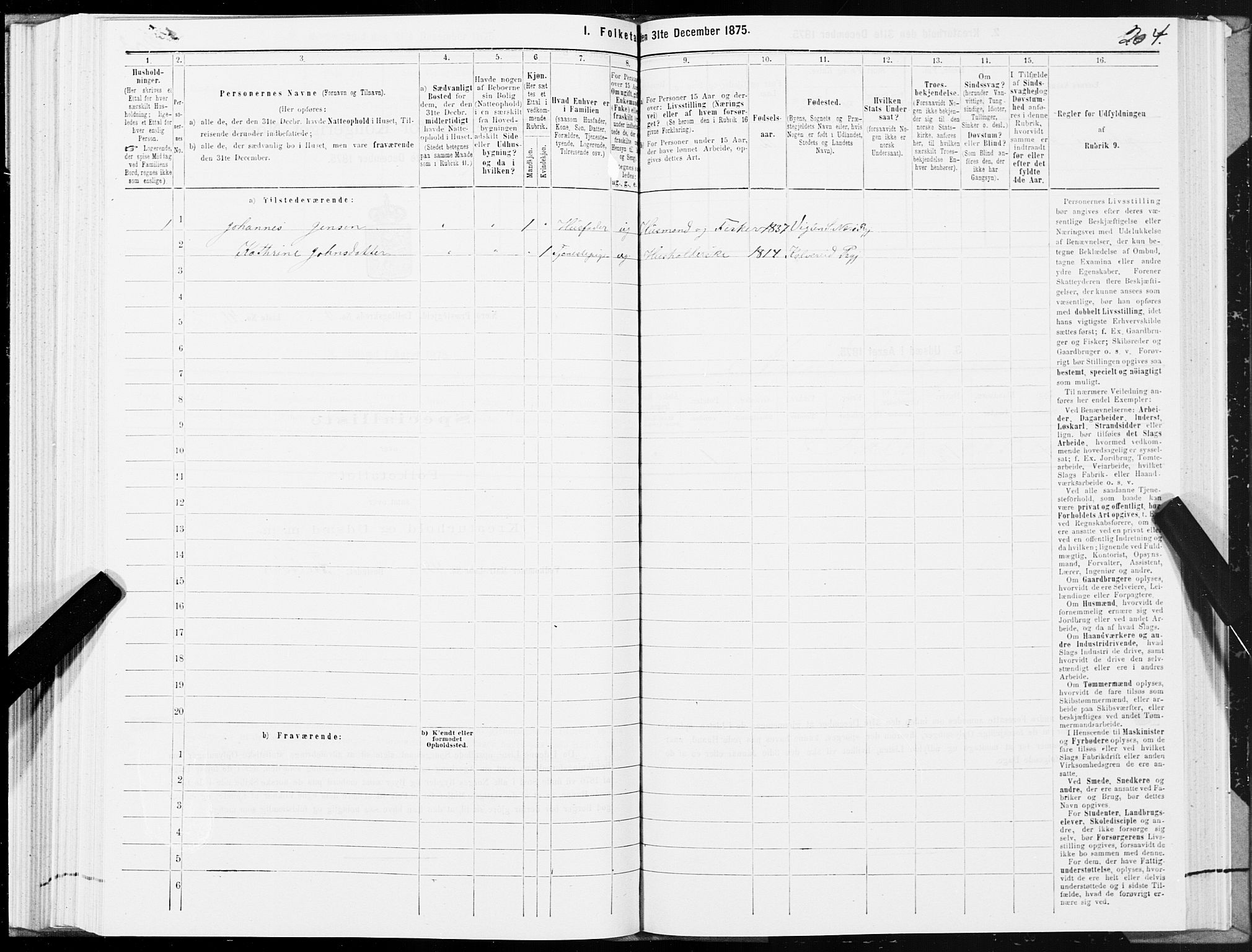 SAT, 1875 census for 1751P Nærøy, 1875, p. 4204