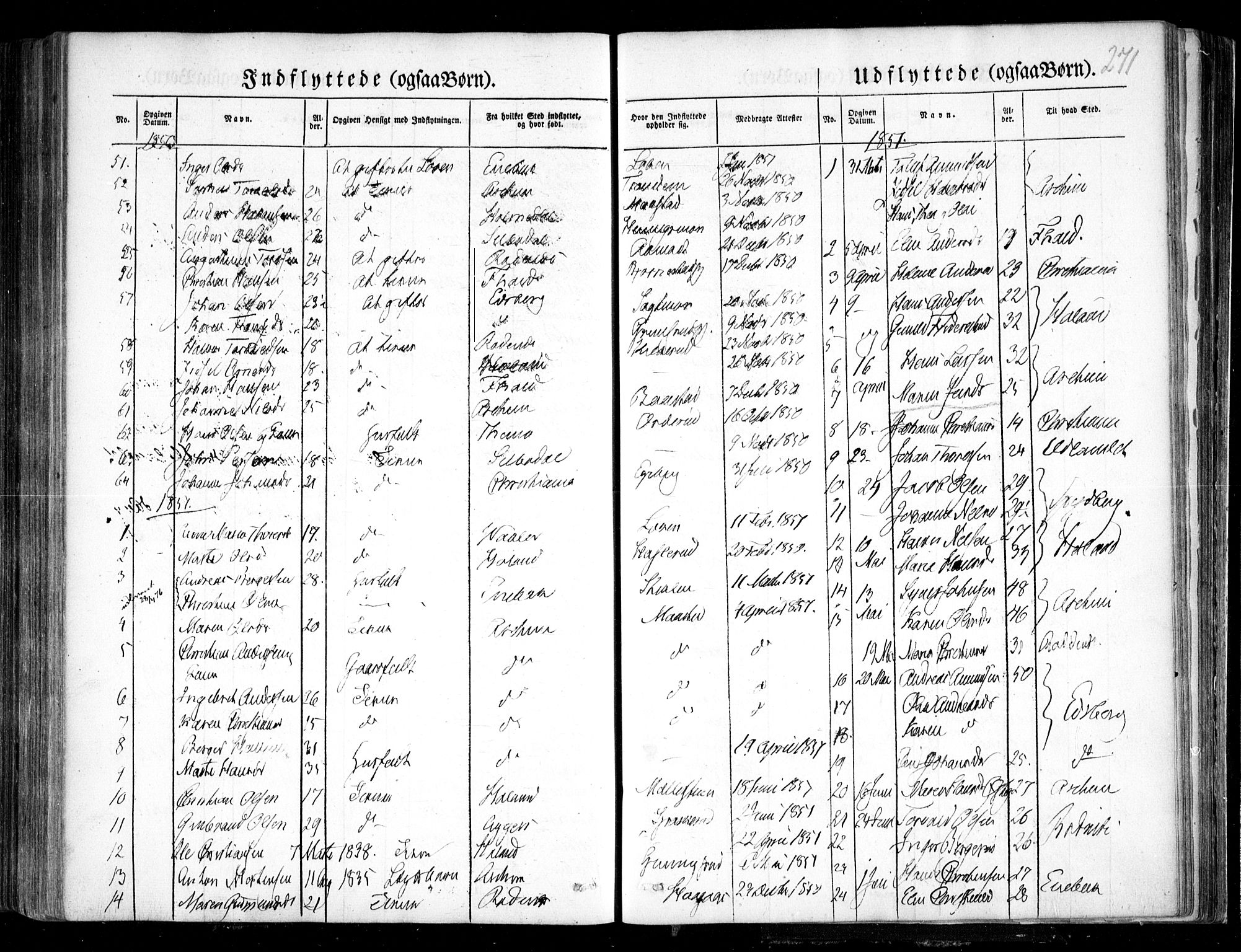Trøgstad prestekontor Kirkebøker, SAO/A-10925/F/Fa/L0007: Parish register (official) no. I 7, 1845-1854, p. 271